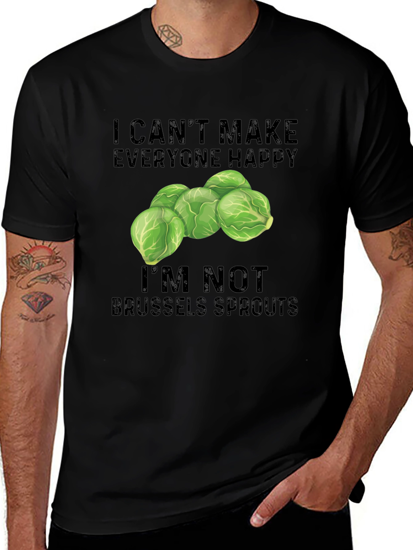 Brussels Sprouts Graphic Tee - Funny Food T-Shirt