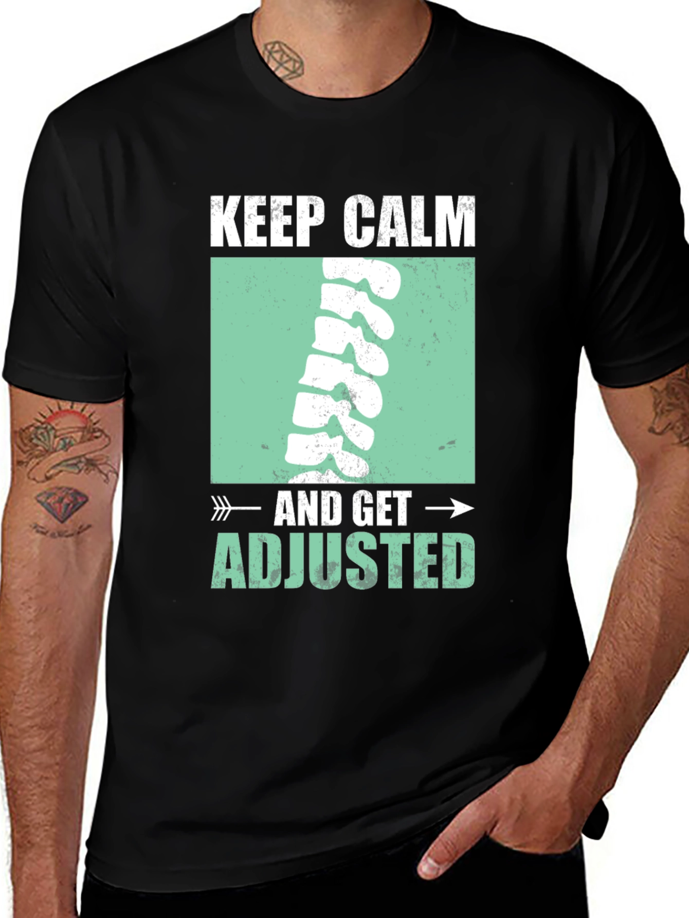 Variant 6 of Keep Calm & Get Adjusted T-Shirt