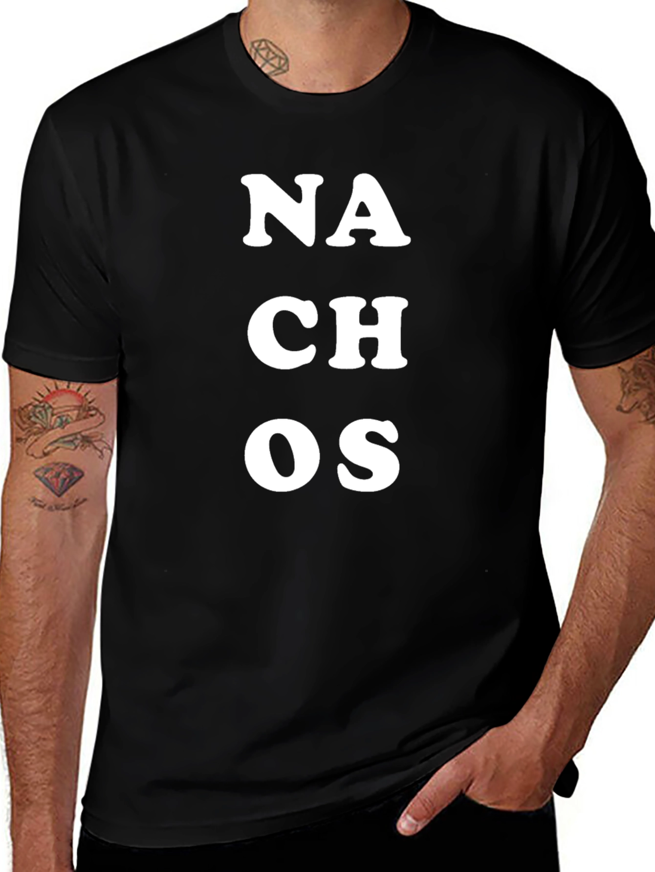 Variant 9 of Nachos Graphic Tee - Foodie T-Shirt