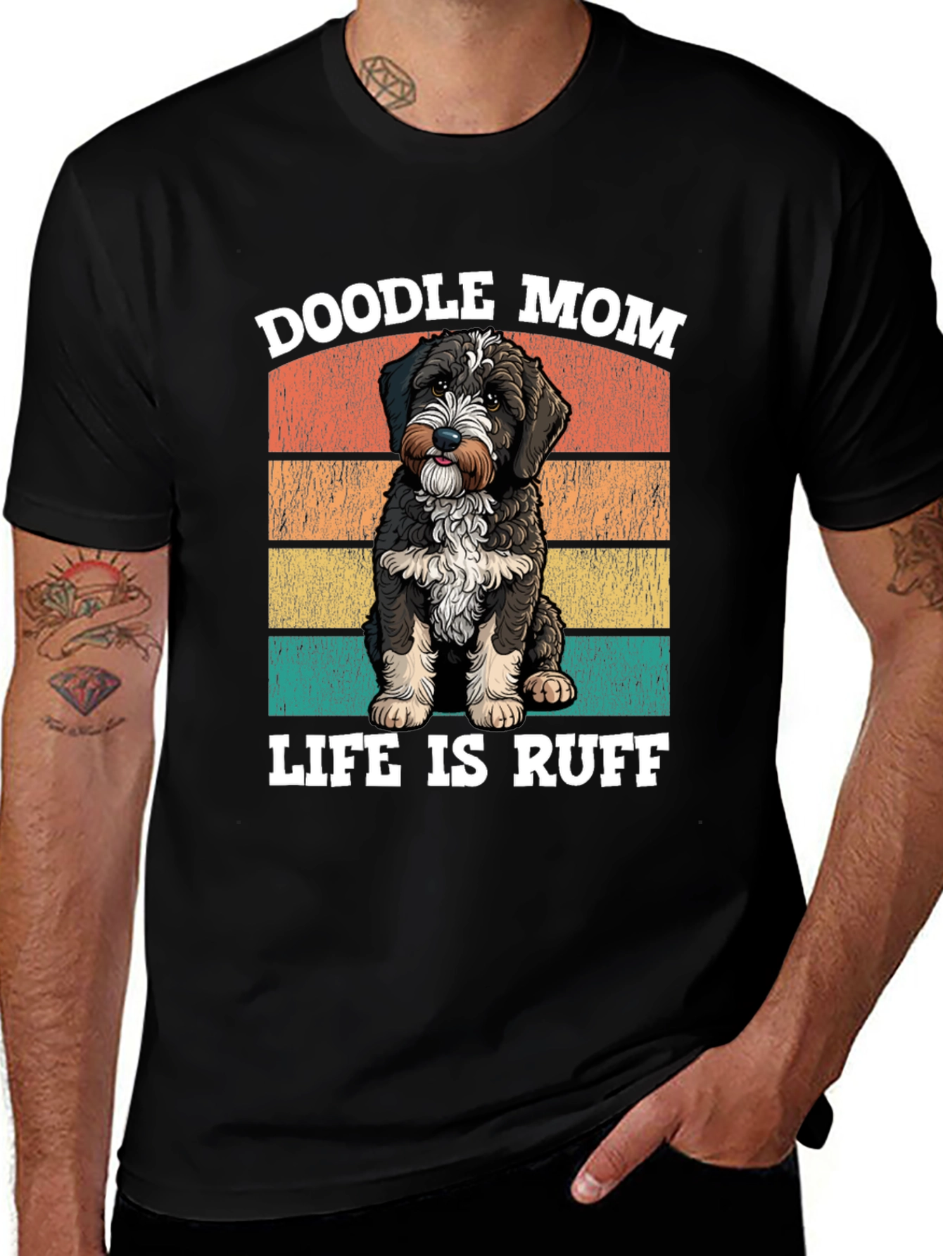 Variant 12 of Doodle Mom Life is Ruff T-Shirt