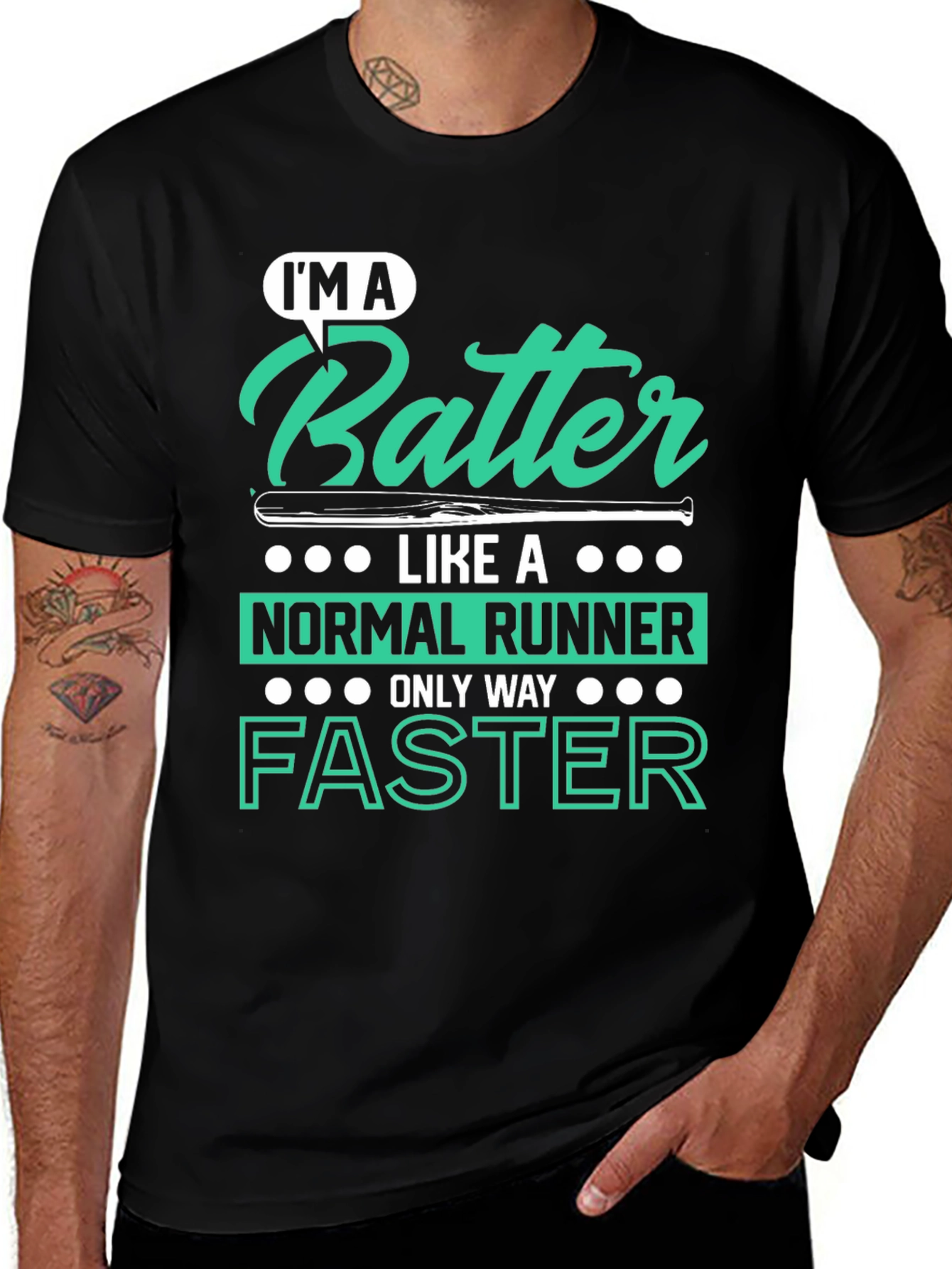 Variant 27 of I'm A Batter, Faster Baseball T-Shirt