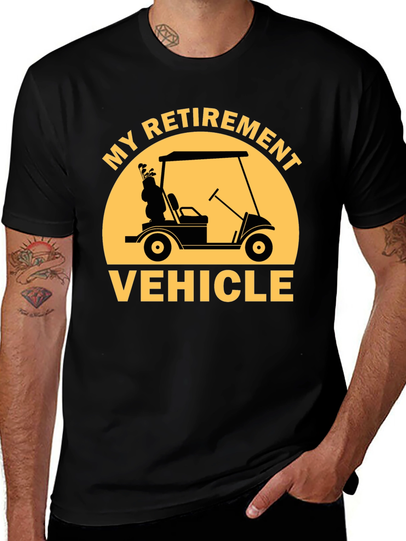 Variant 9 of Retirement Vehicle Golf Cart T-Shirt