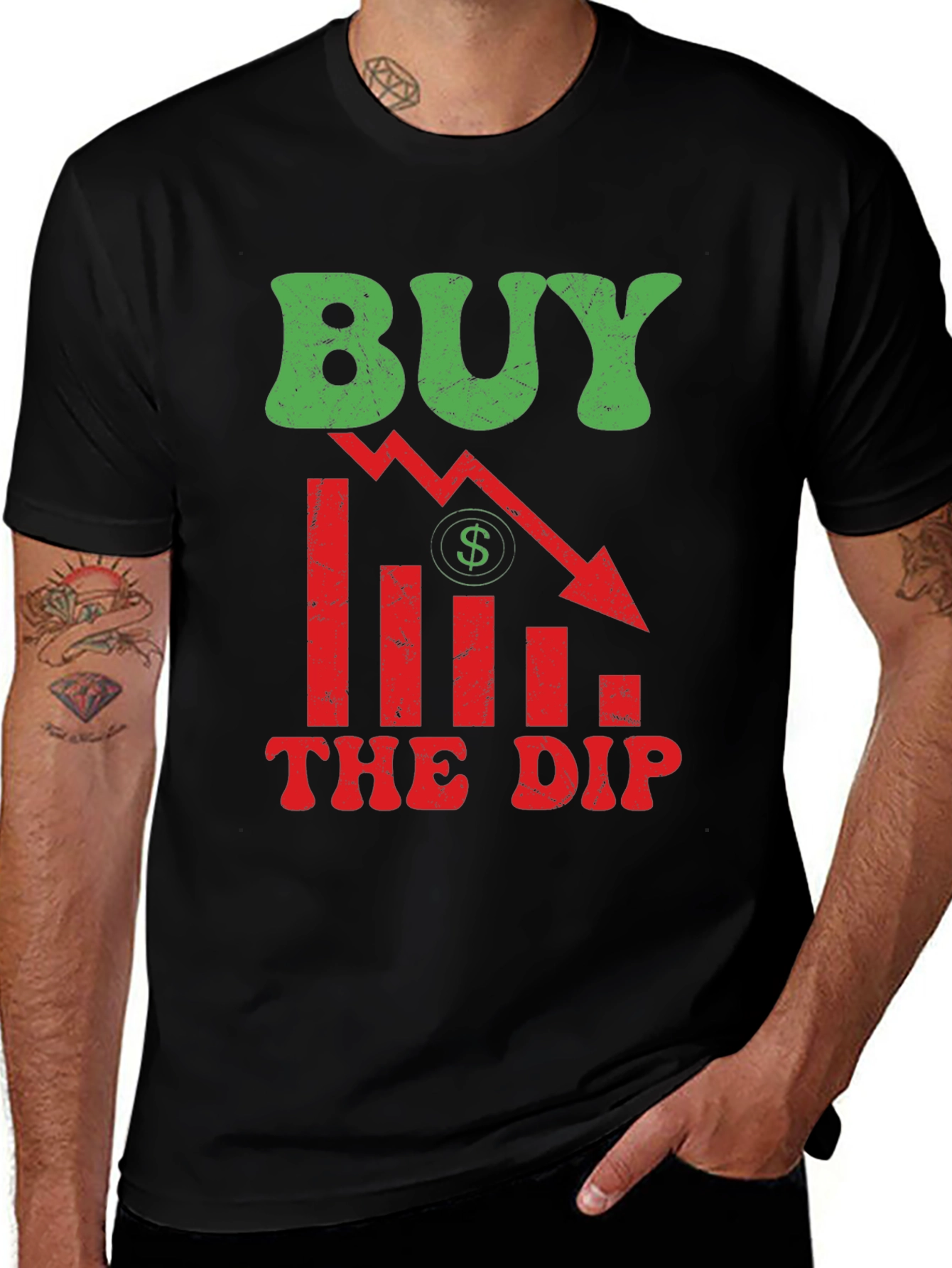 Variant 2 of Buy the Dip T-Shirt - Stock Market Investor Tee