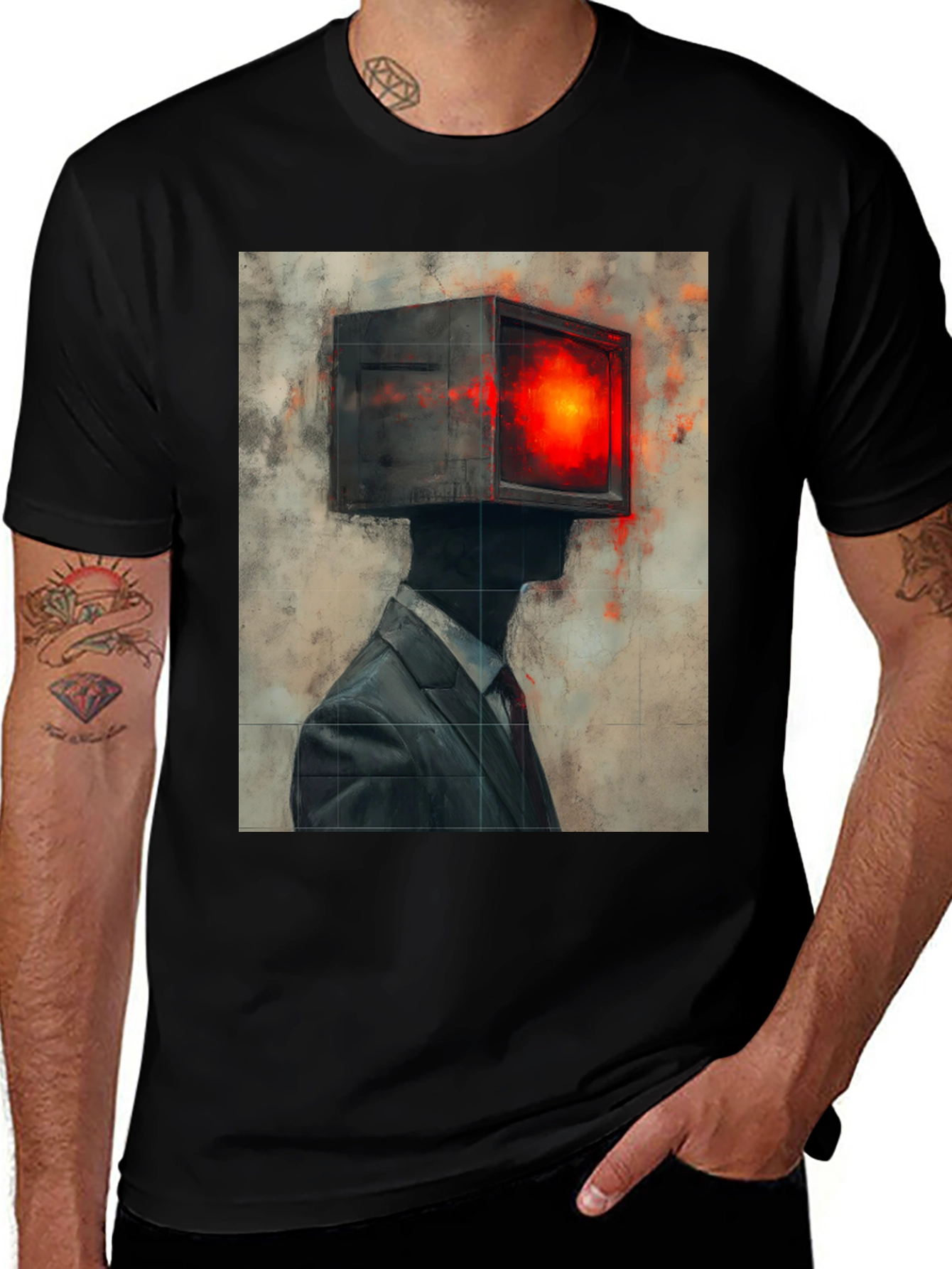 TV Head T-Shirt - Unique Graphic Tee