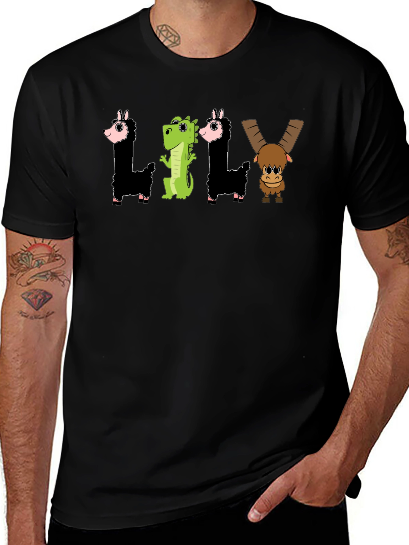 Variant 5 of Cute LILY Graphic Tee - Fun & Unique Animal Design