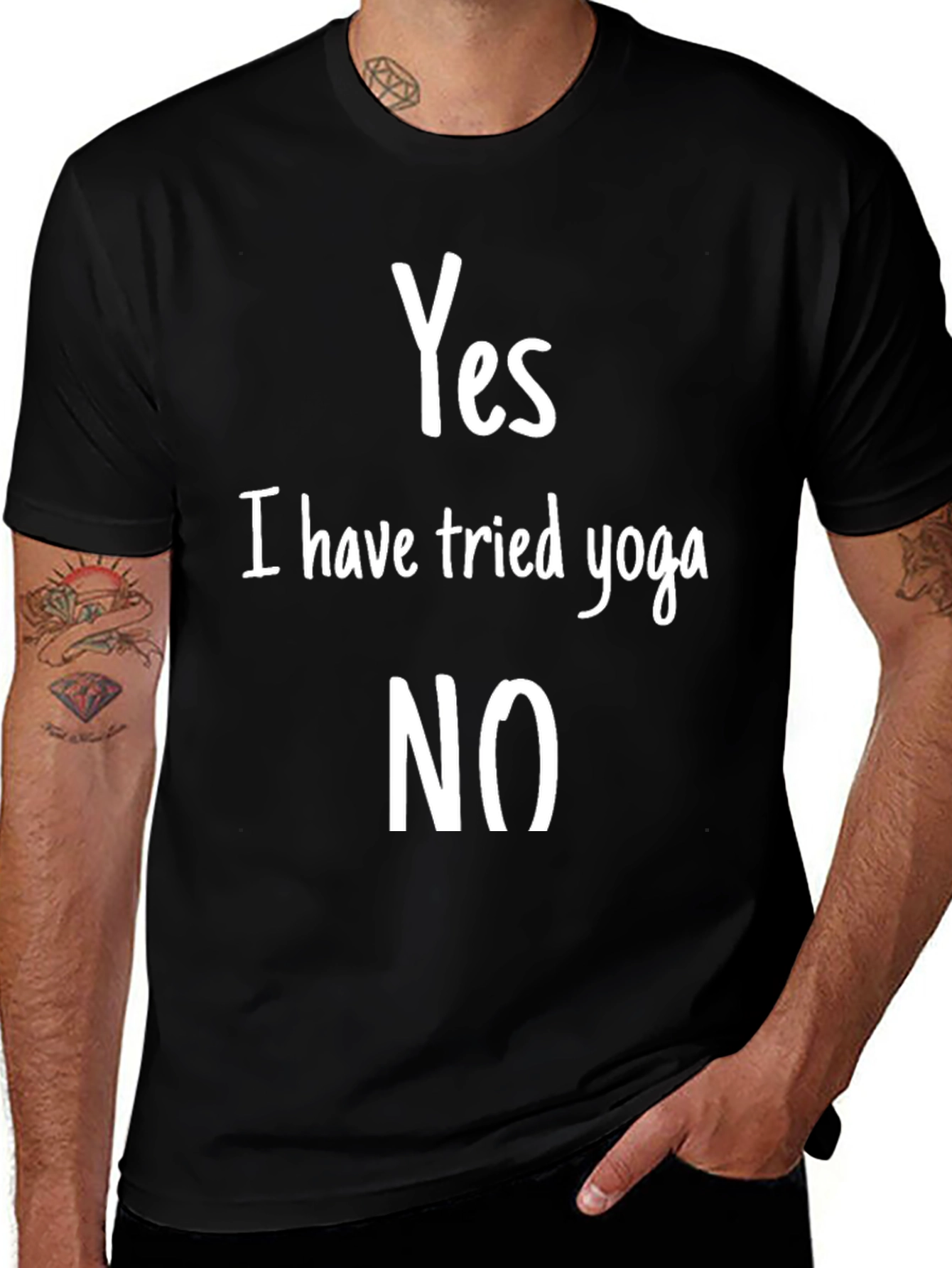 Variant 20 of Yes I Have Tried Yoga NO Funny T-Shirt
