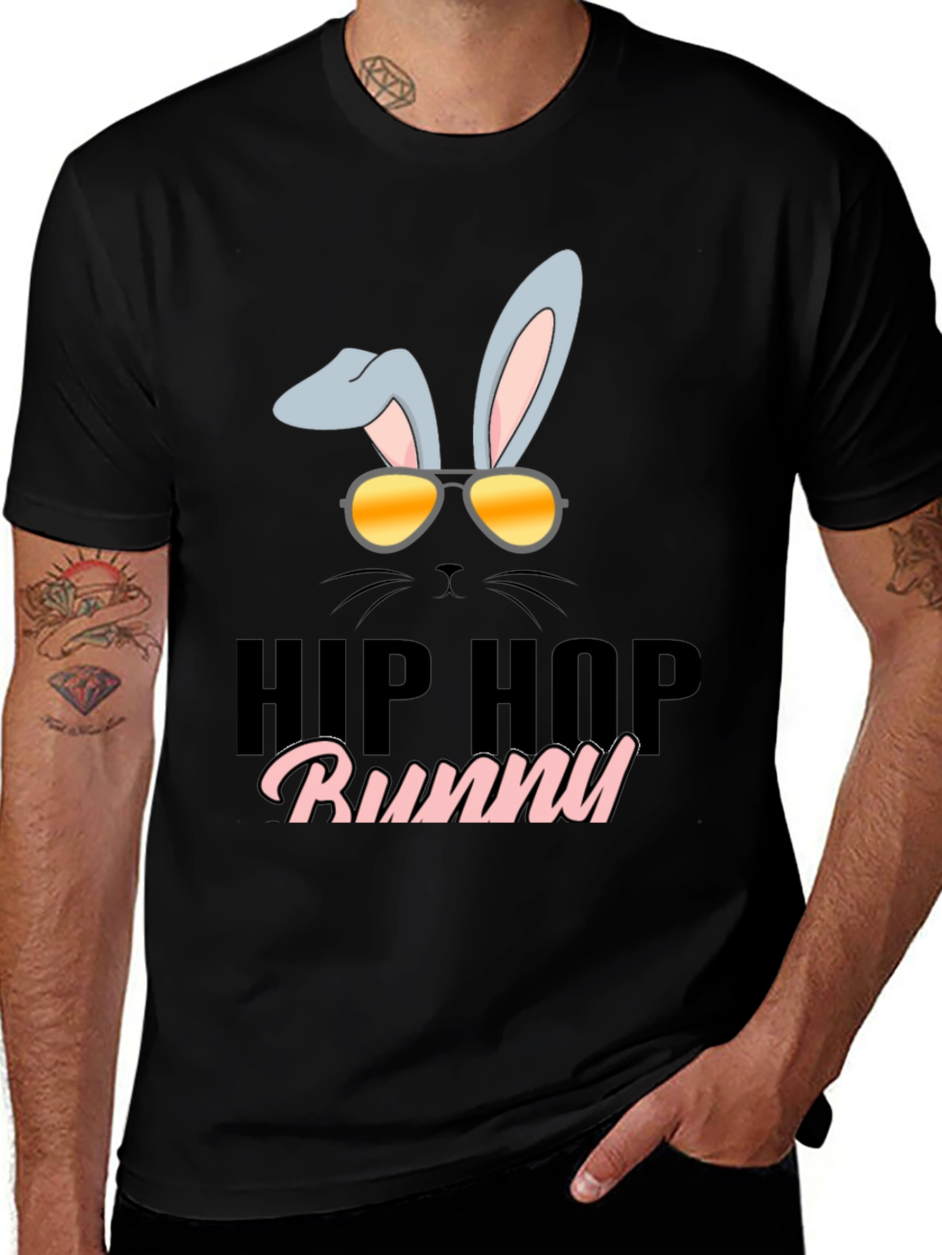Hip Hop Bunny T-Shirt - Cool Easter Style