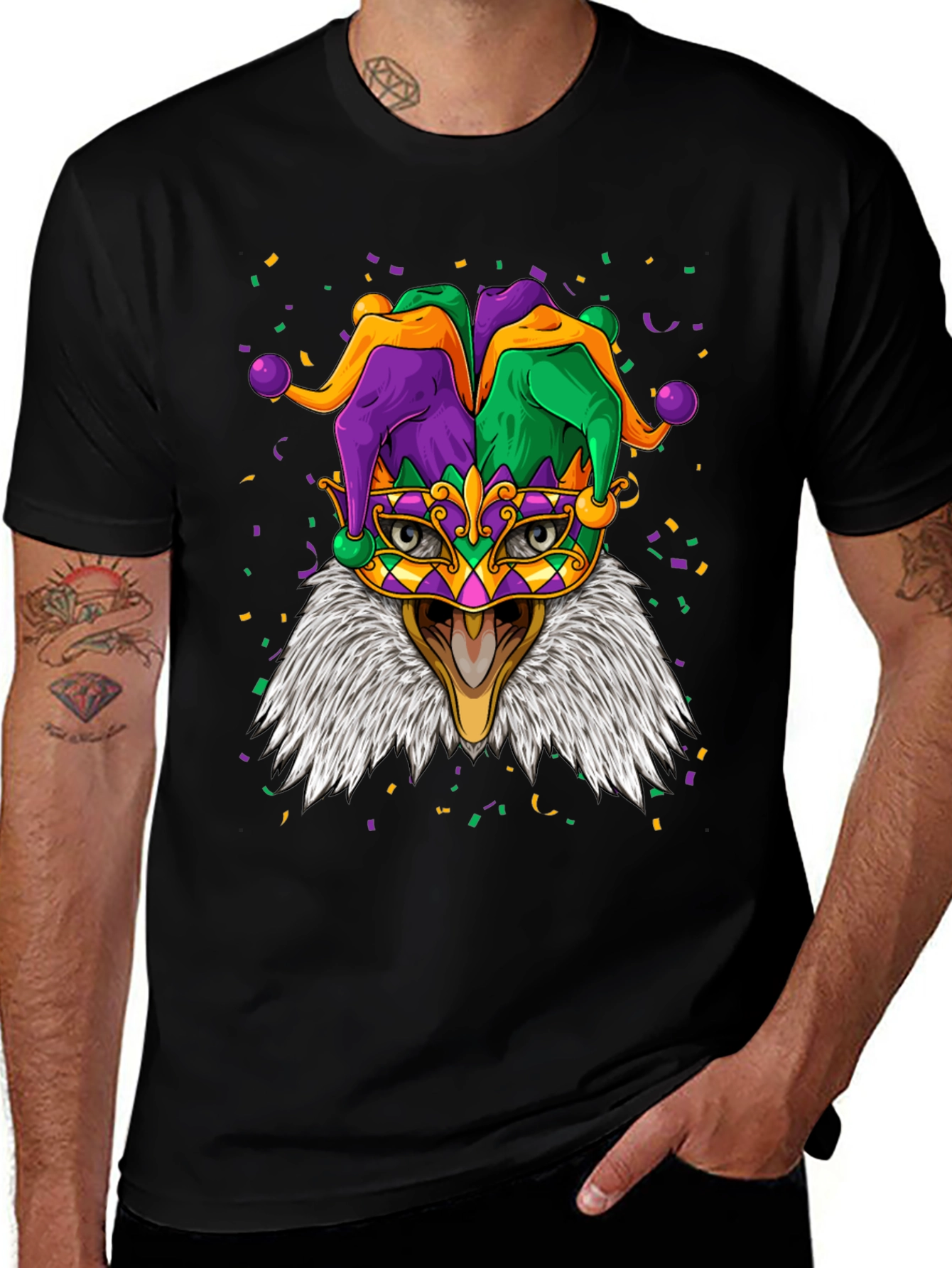 Mardi Gras Eagle T-Shirt