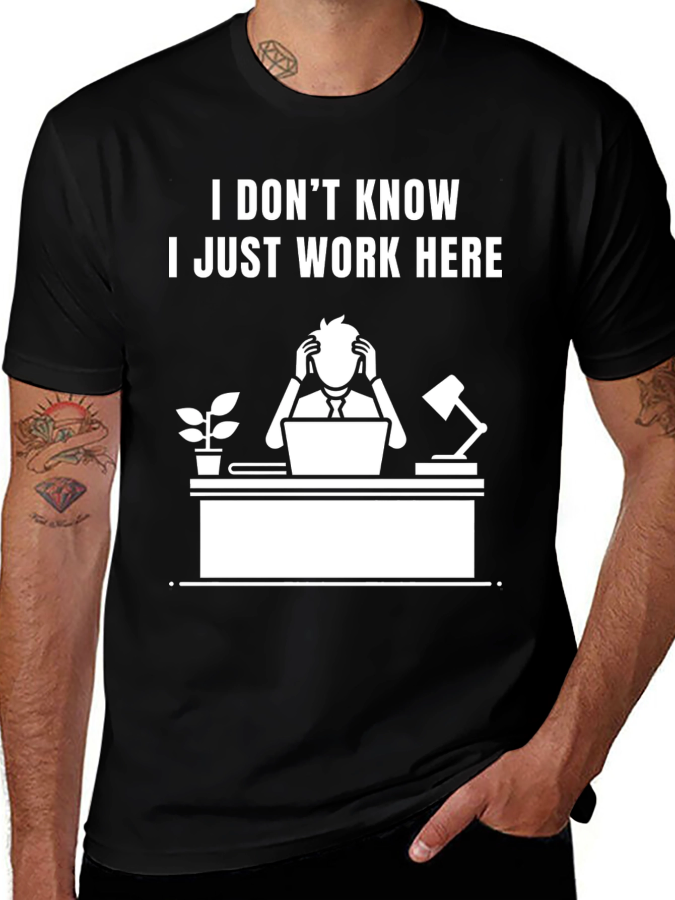 Variant 19 of I Don't Know I Just Work Here Graphic Tee