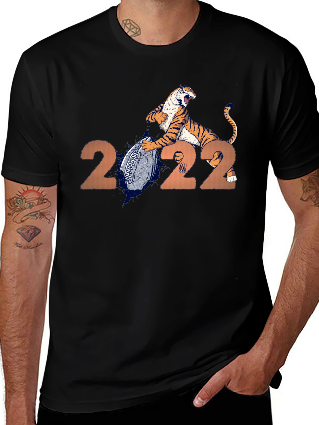 Variant 28 of Tiger Football 2022 T-Shirt