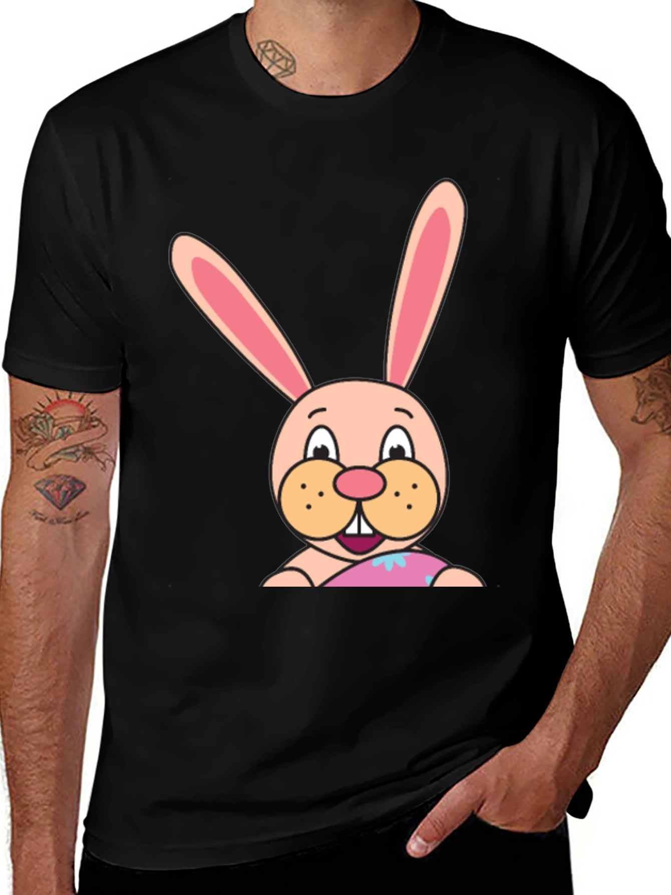 Variant 9 of Bunny Graphic Tee - Soft Cotton Blend