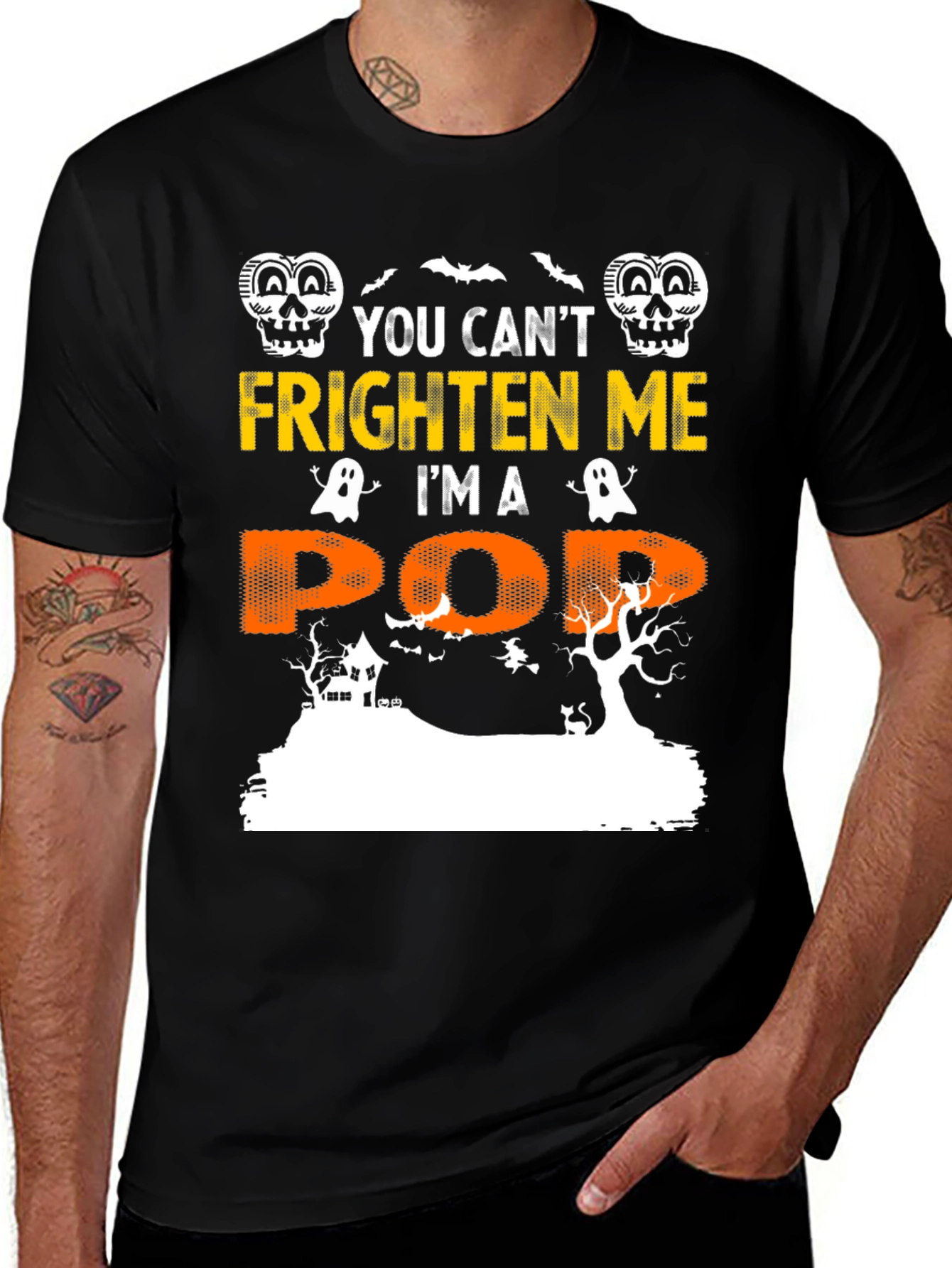 Halloween Pop T-Shirt - You Can't Frighten Me