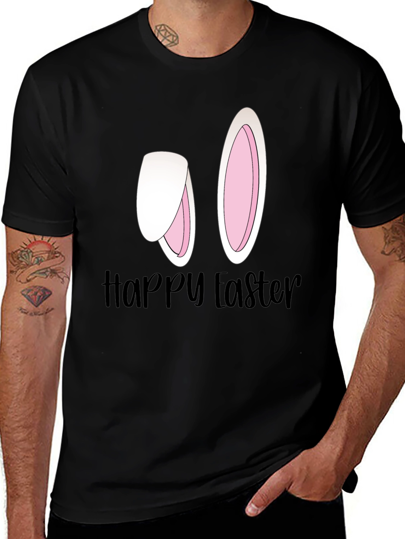 Variant 23 of Happy Easter Bunny Ears Graphic Tee