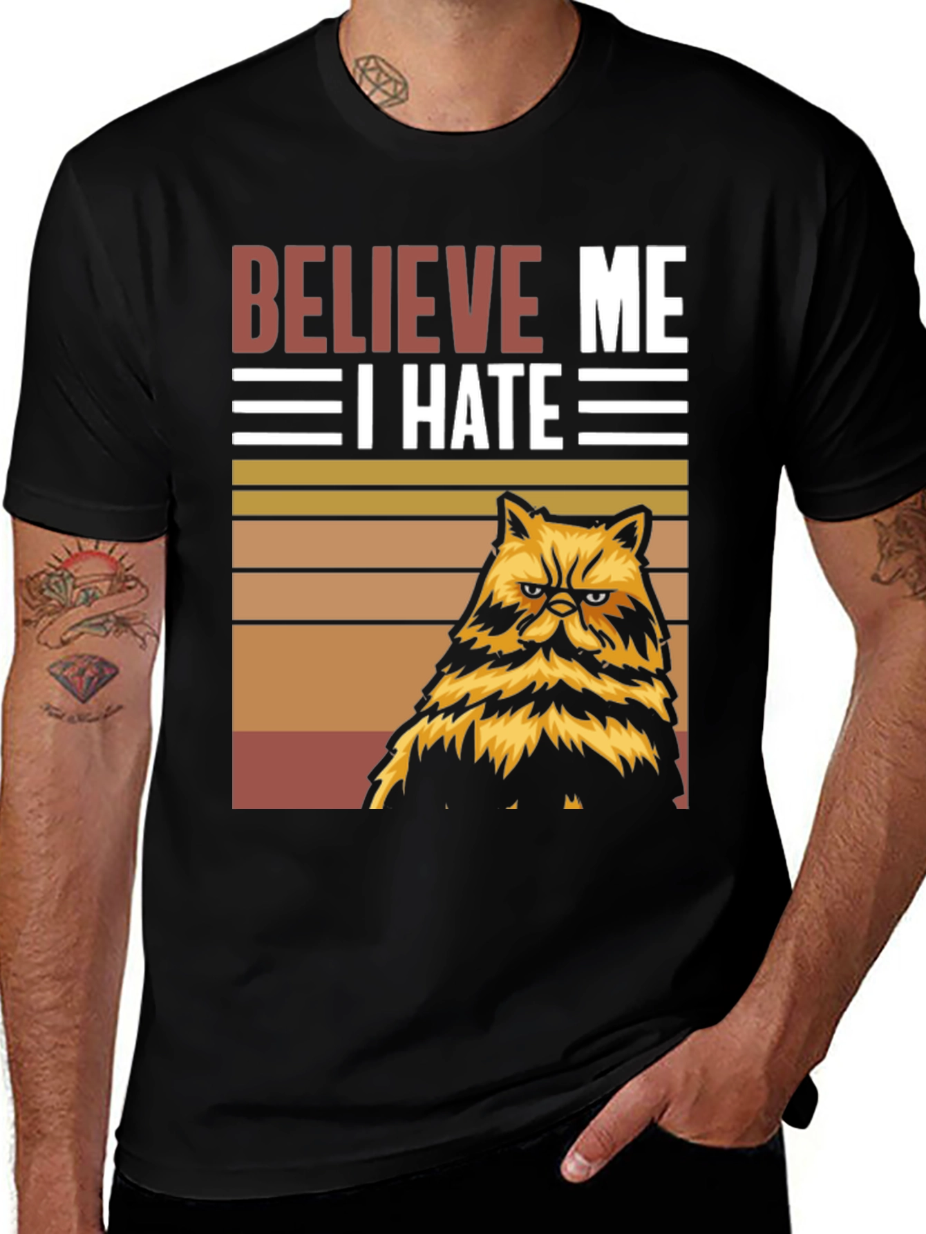 Variant 23 of Believe Me I Hate Cat T-Shirt