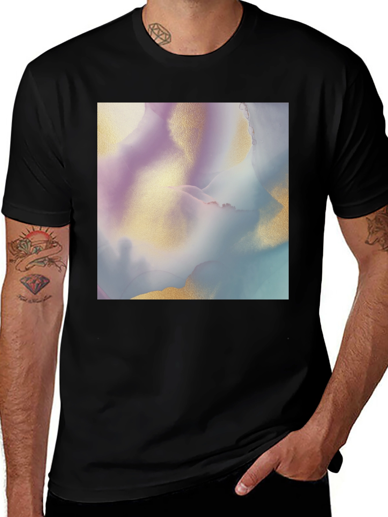 Variant 9 of Abstract Art Graphic Tee - Modern Casual T-Shirt