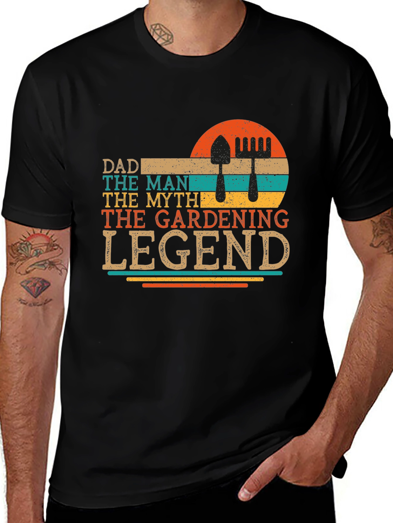 Variant 3 of Dad Gardening Legend Retro Graphic Tee