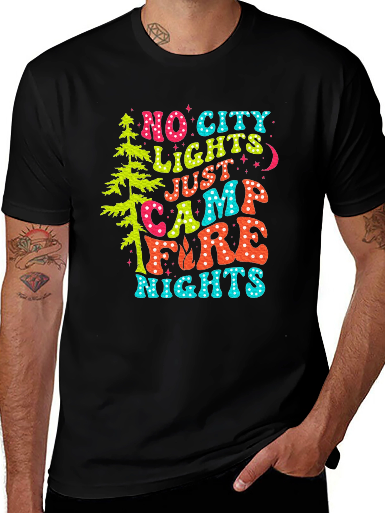 Variant 22 of No City Lights Campfire Nights Graphic Tee