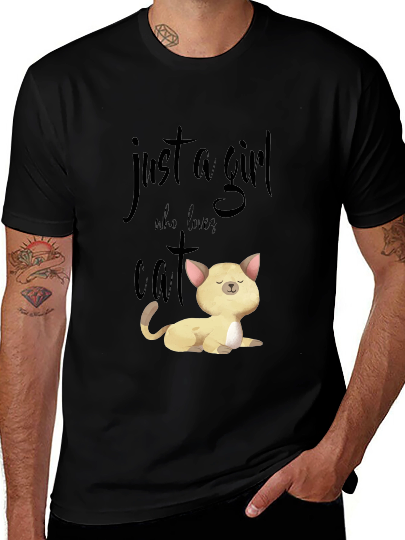 Variant 30 of Just A Girl Who Loves Cats T-Shirt, Unisex