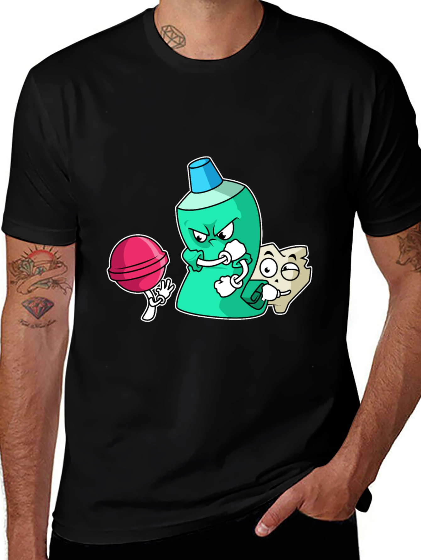 Variant 14 of Funny Cartoon Dental Health T-Shirt