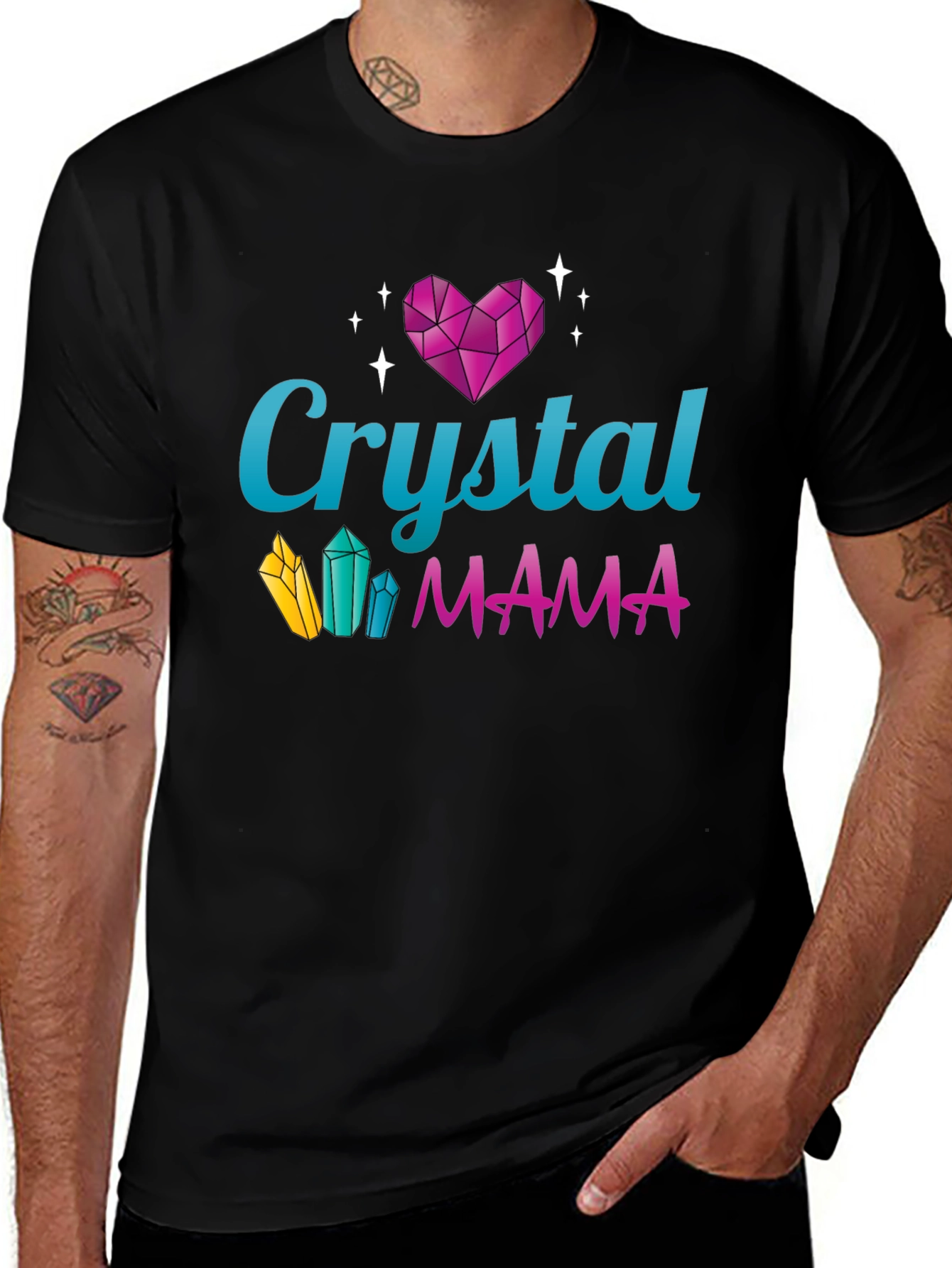 Variant 26 of Crystal Mama Graphic Tee - Trendy Mom Shirt