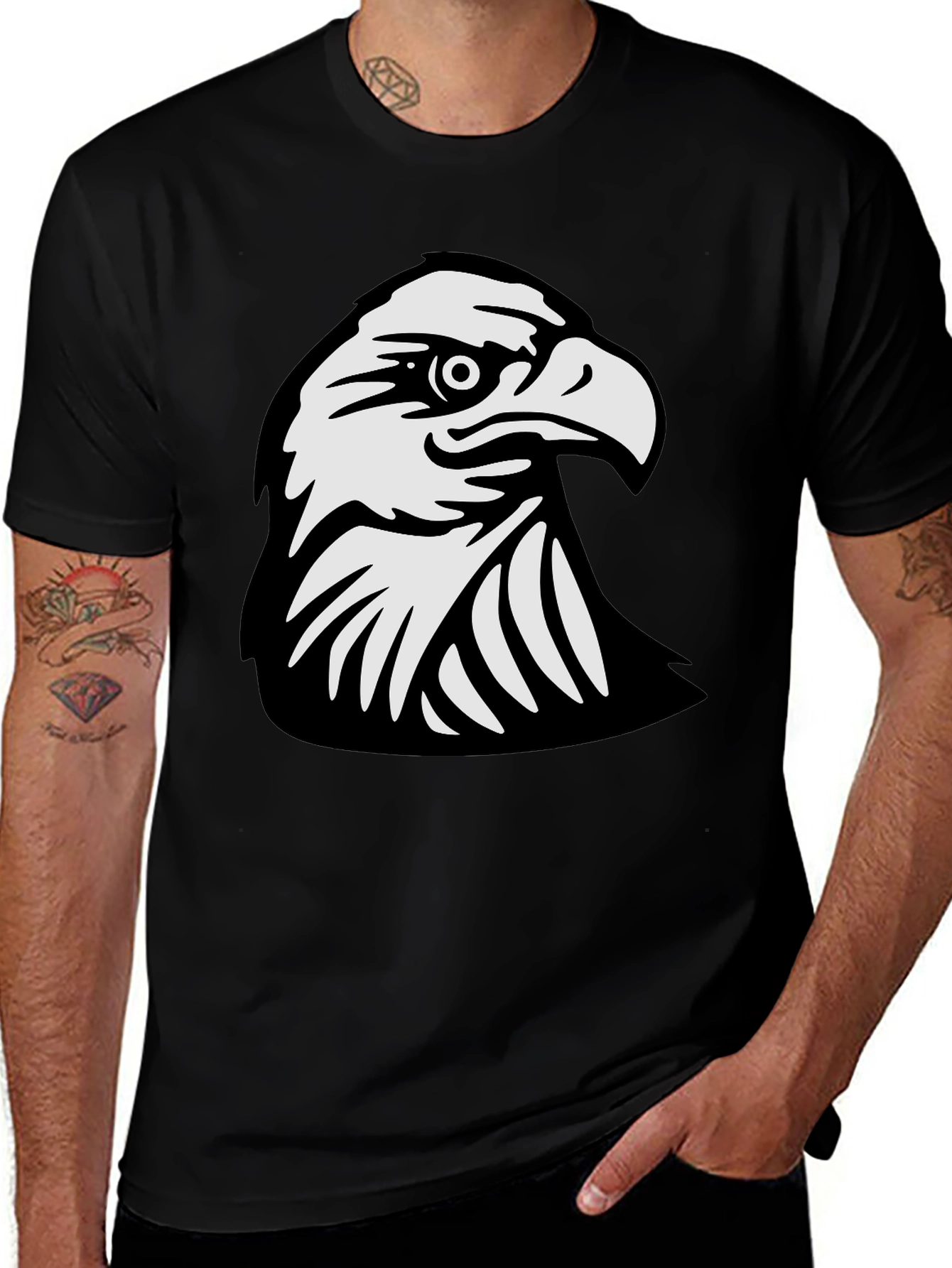 Black Eagle Graphic Tee - Mens