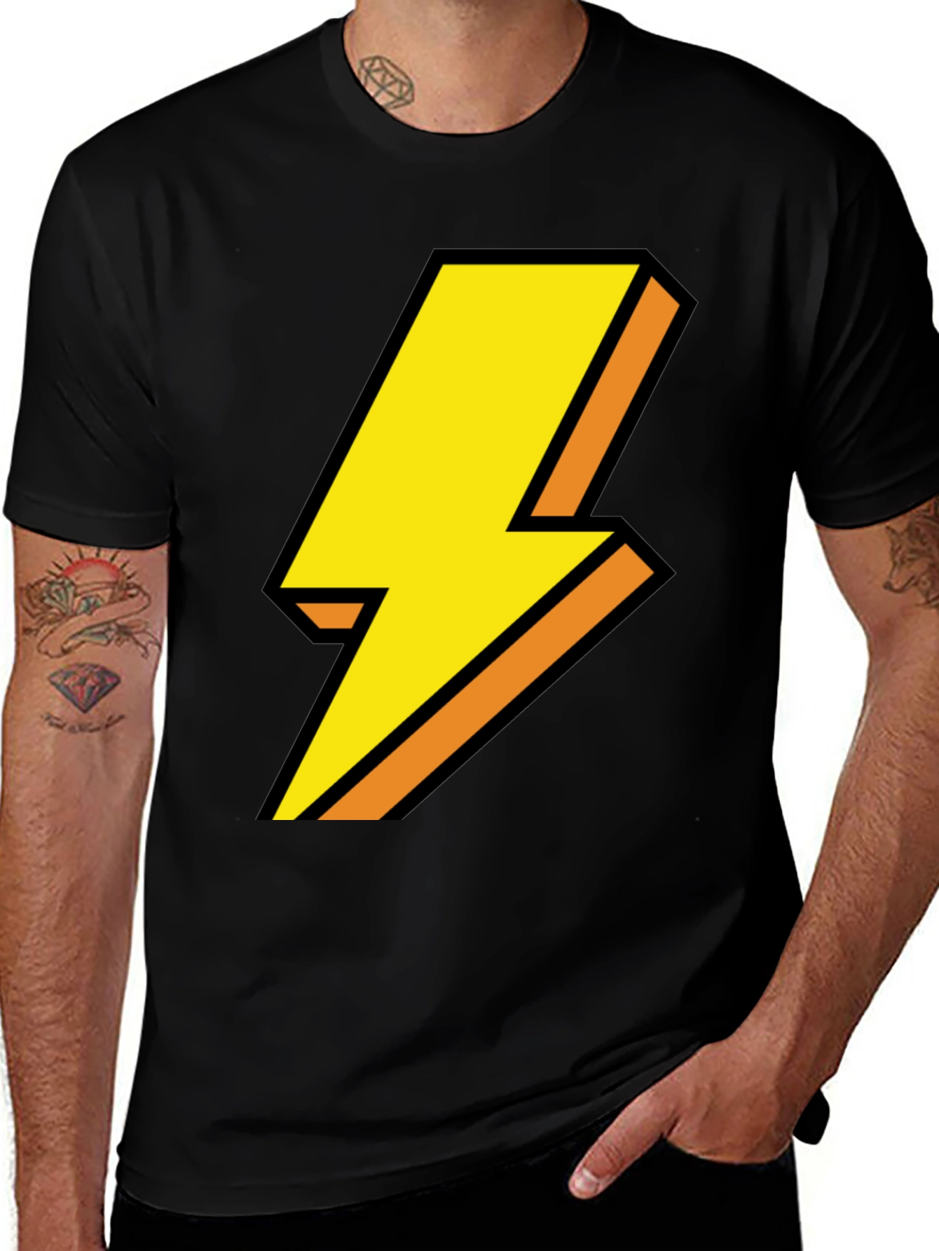 Variant 13 of Lightning Bolt Graphic Tee - Bold Statement Shirt