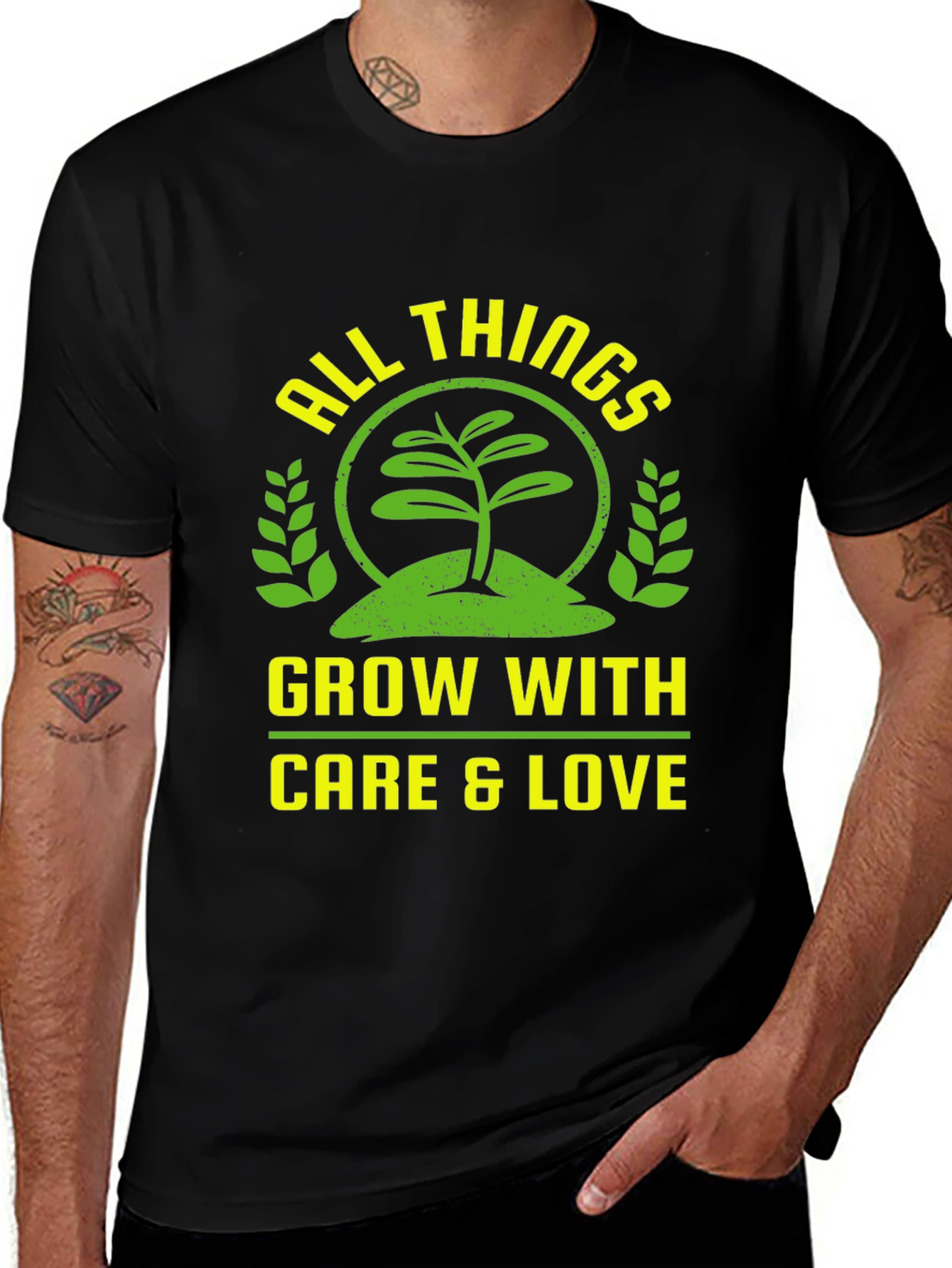 Variant 2 of Grow with Care & Love T-Shirt