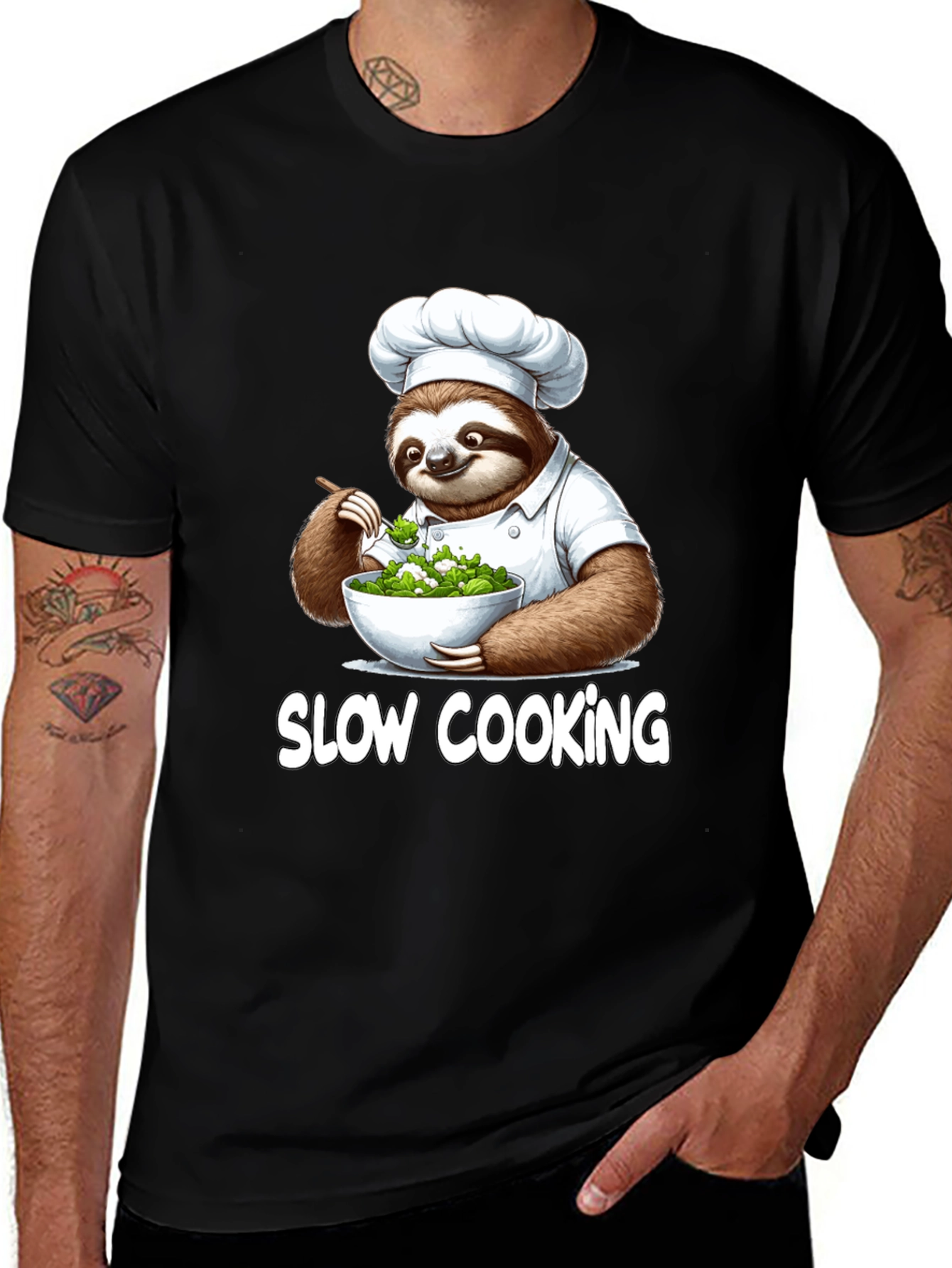Variant 26 of Slow Cooking Sloth T-Shirt