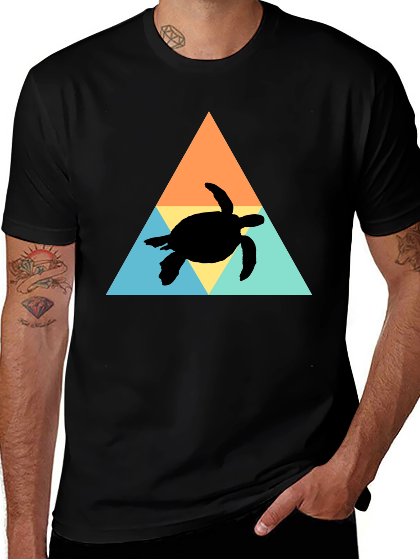 Variant 23 of Turtle Triangle Graphic Tee