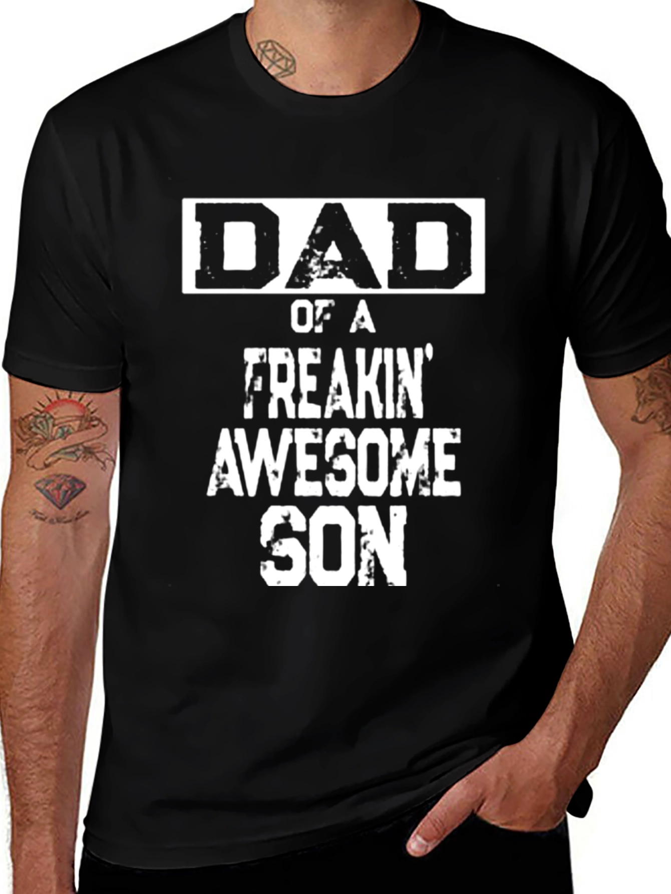 Variant 18 of Dad of a Freakin' Awesome Son - Graphic T-Shirt