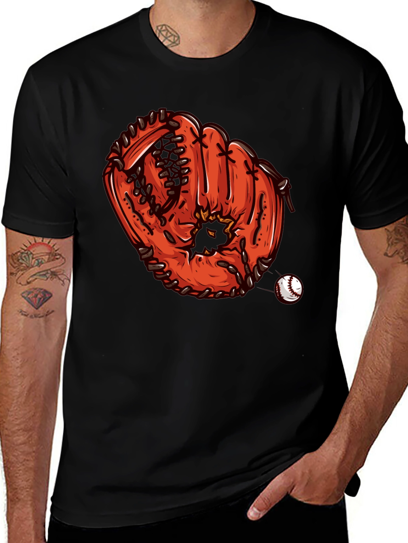 Variant 20 of Baseball Glove T-Shirt: Unique Graphic Tee