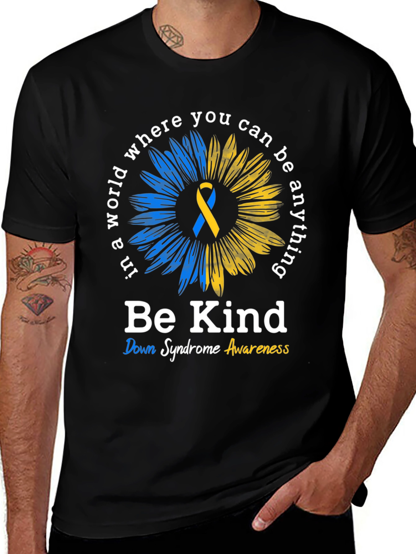 Be Kind Down Syndrome Awareness T-Shirt