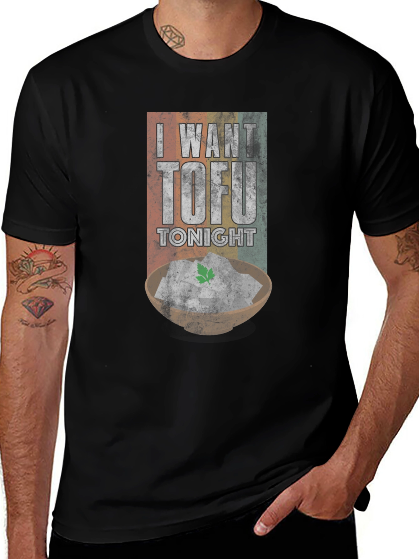 Variant 6 of I Want Tofu Tonight Graphic Tee - Vegan Apparel