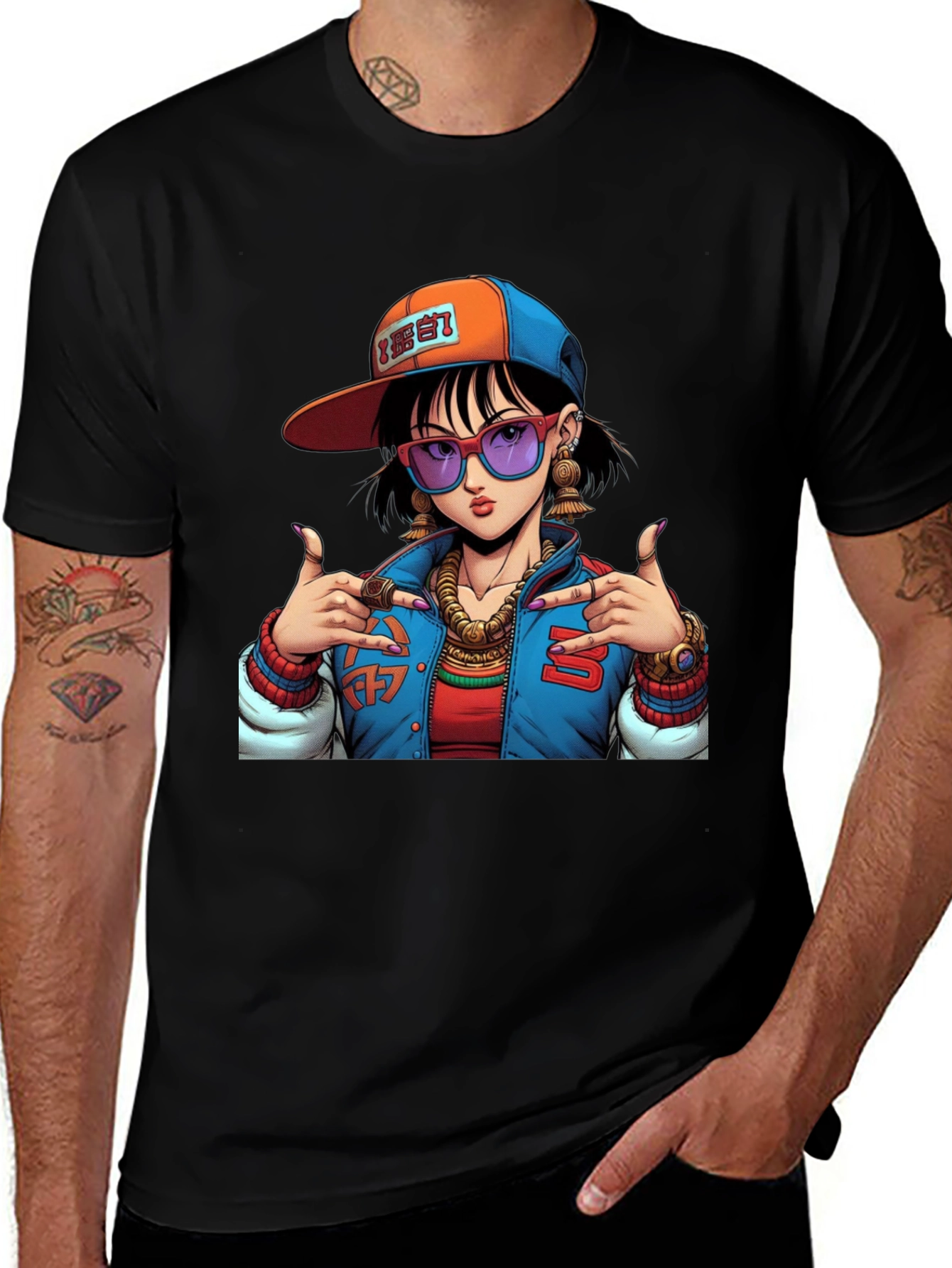 Variant 24 of Cool Graphic Tee - Anime Girl