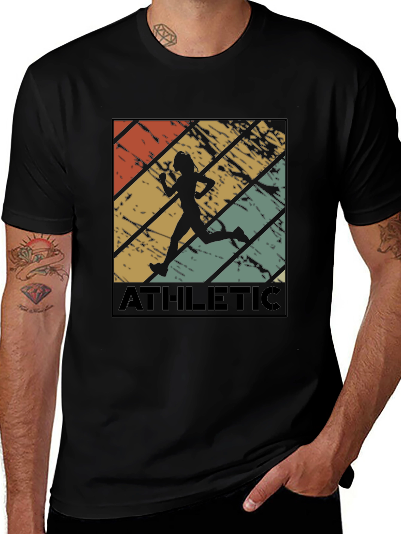 Variant 21 of Retro Athletic Runner Graphic Tee