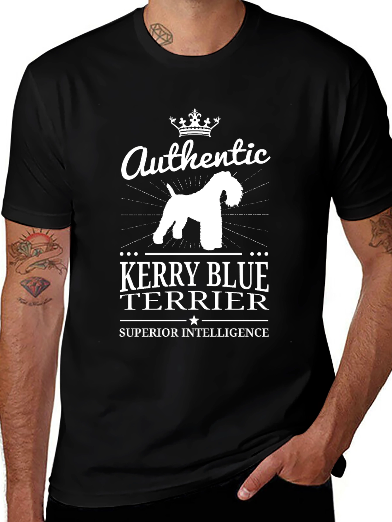 Kerry Blue Terrier T-Shirt - Superior Intelligence