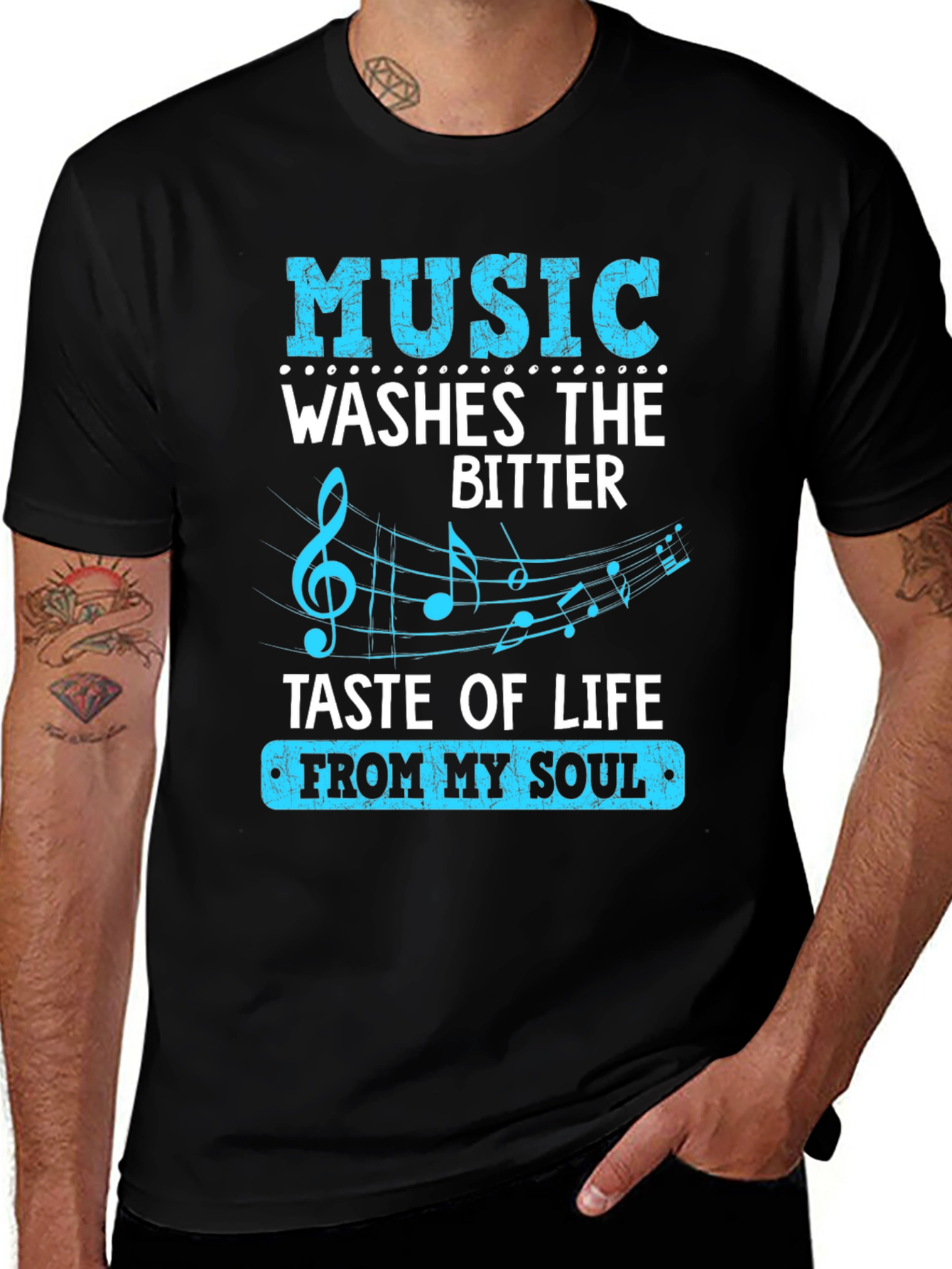 Variant 28 of Music Washes Bitter Taste T-Shirt