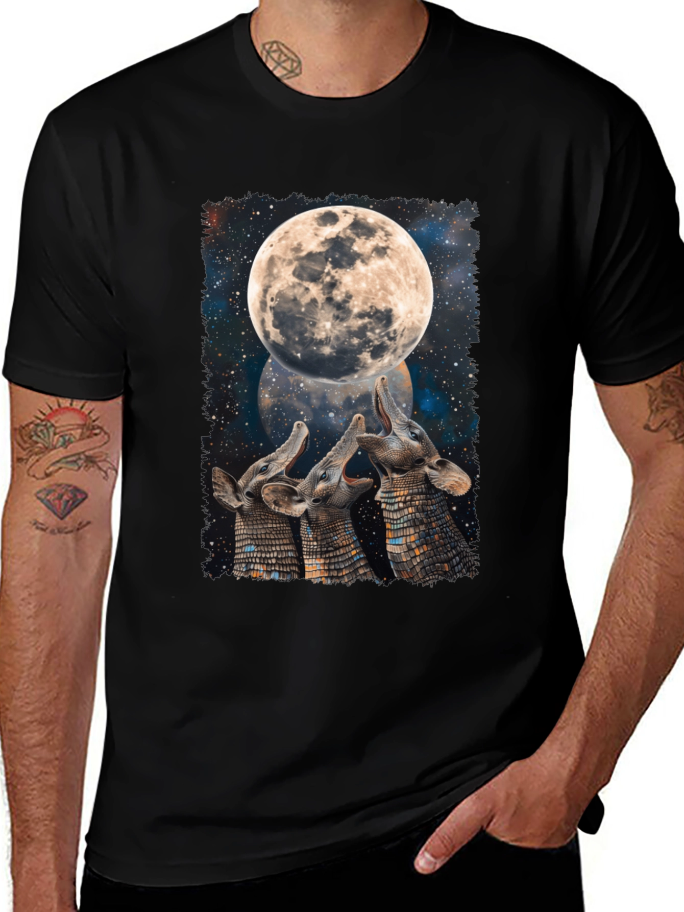 Variant 23 of Aardvark Moon T-Shirt - Unique Graphic Tee