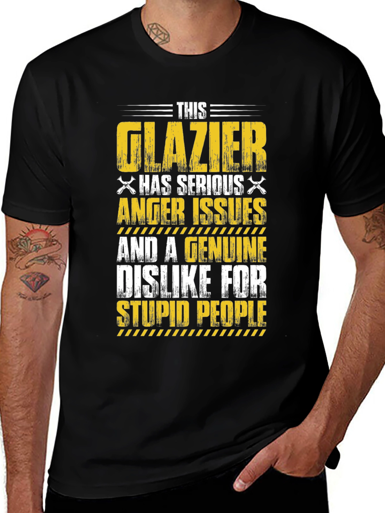 Variant 26 of This Glazier Has Serious Anger Issues T-Shirt