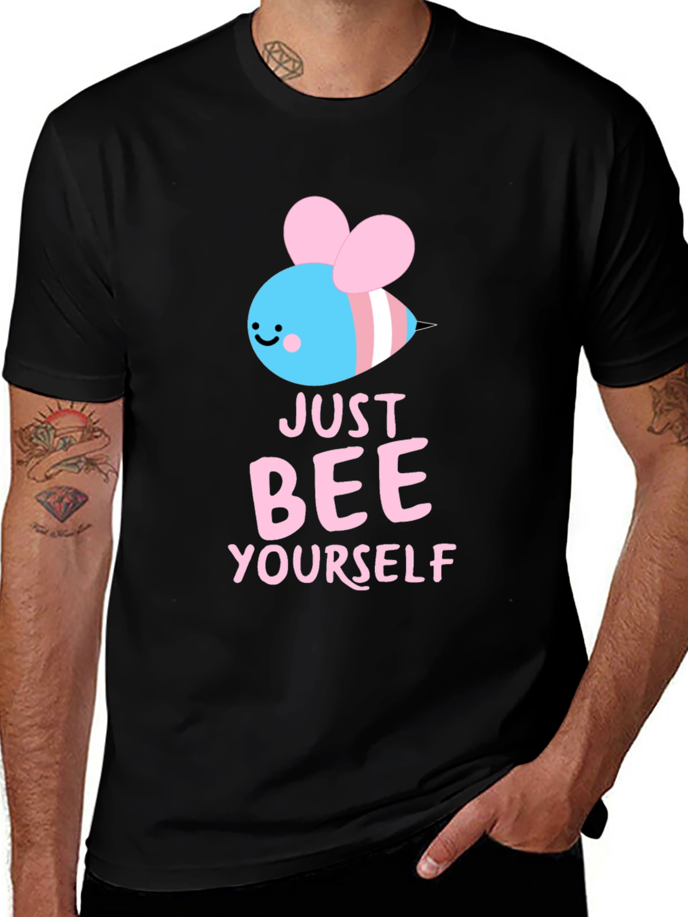 Variant 24 of Just Bee Yourself Transgender Pride T-Shirt