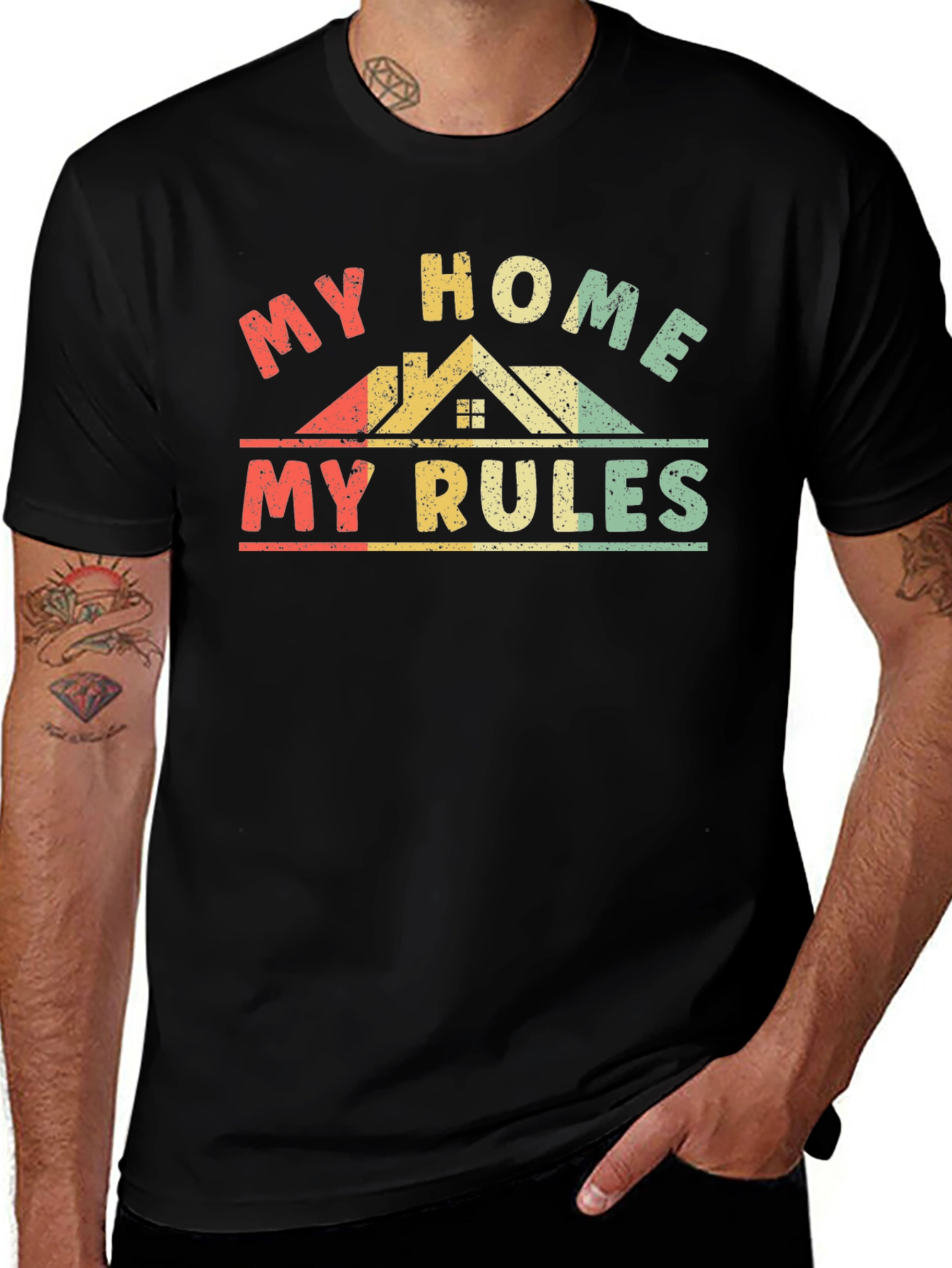 Variant 7 of My Home My Rules Graphic Tee
