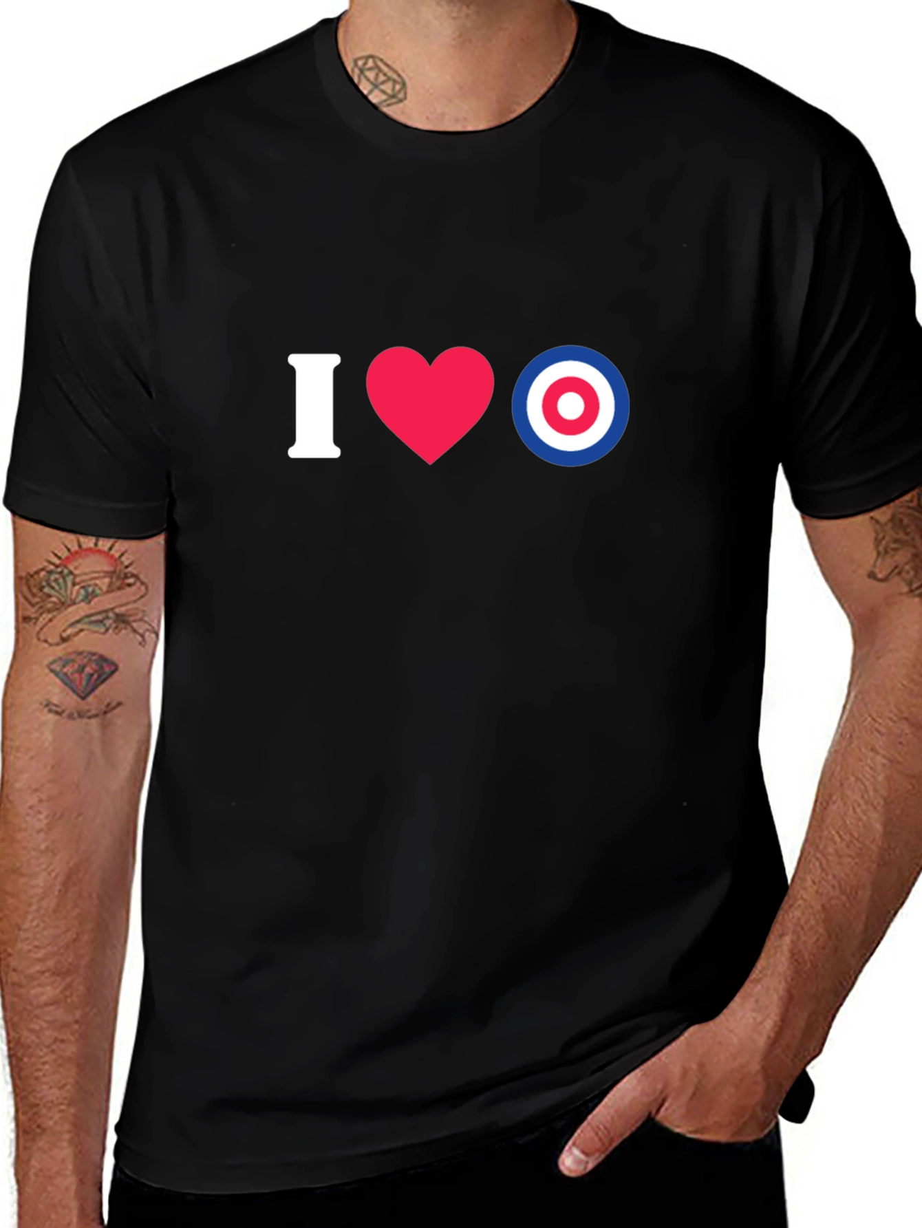 I Love Mod Target T-Shirt