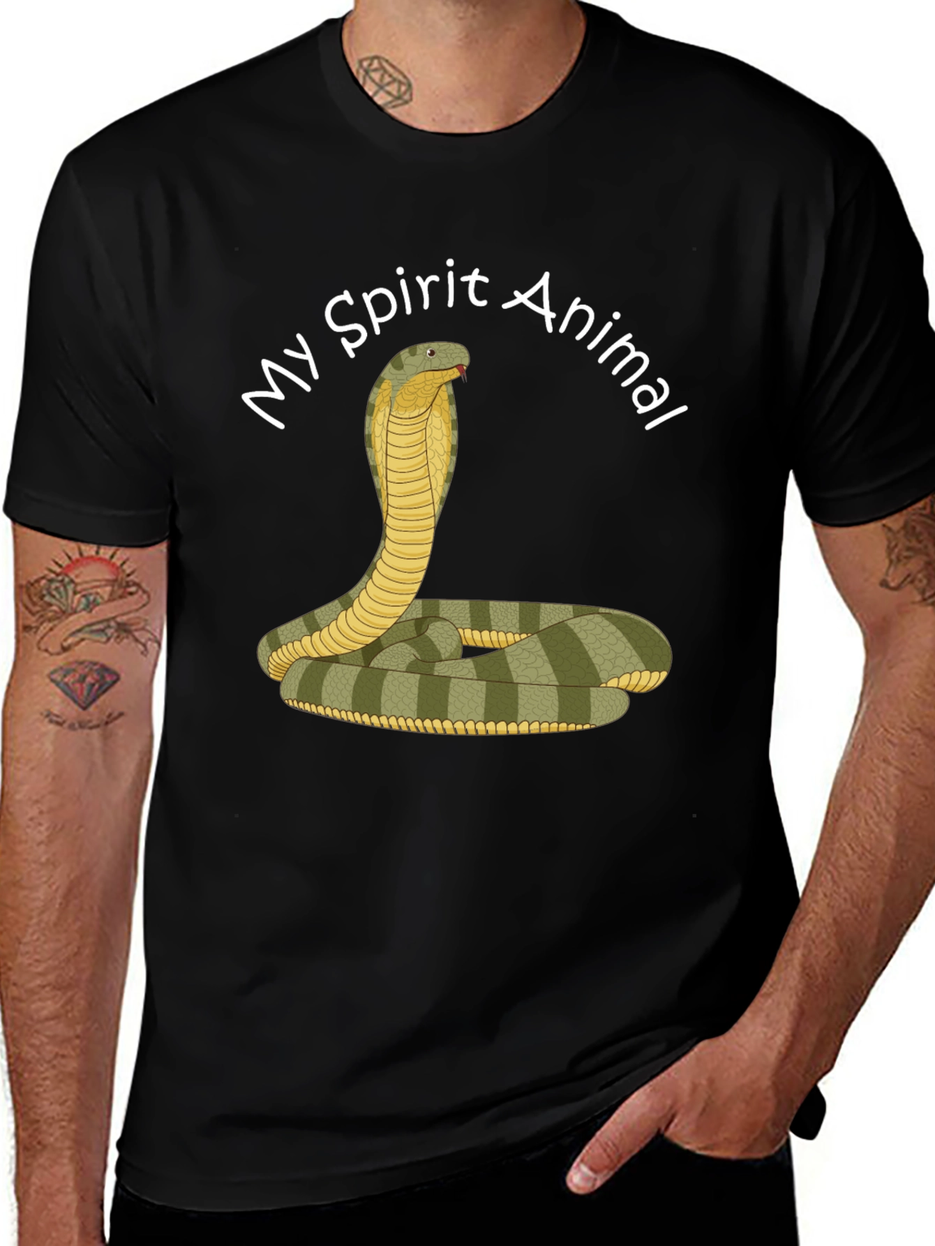 Variant 26 of My Spirit Animal Snake Tee - Cobra Design