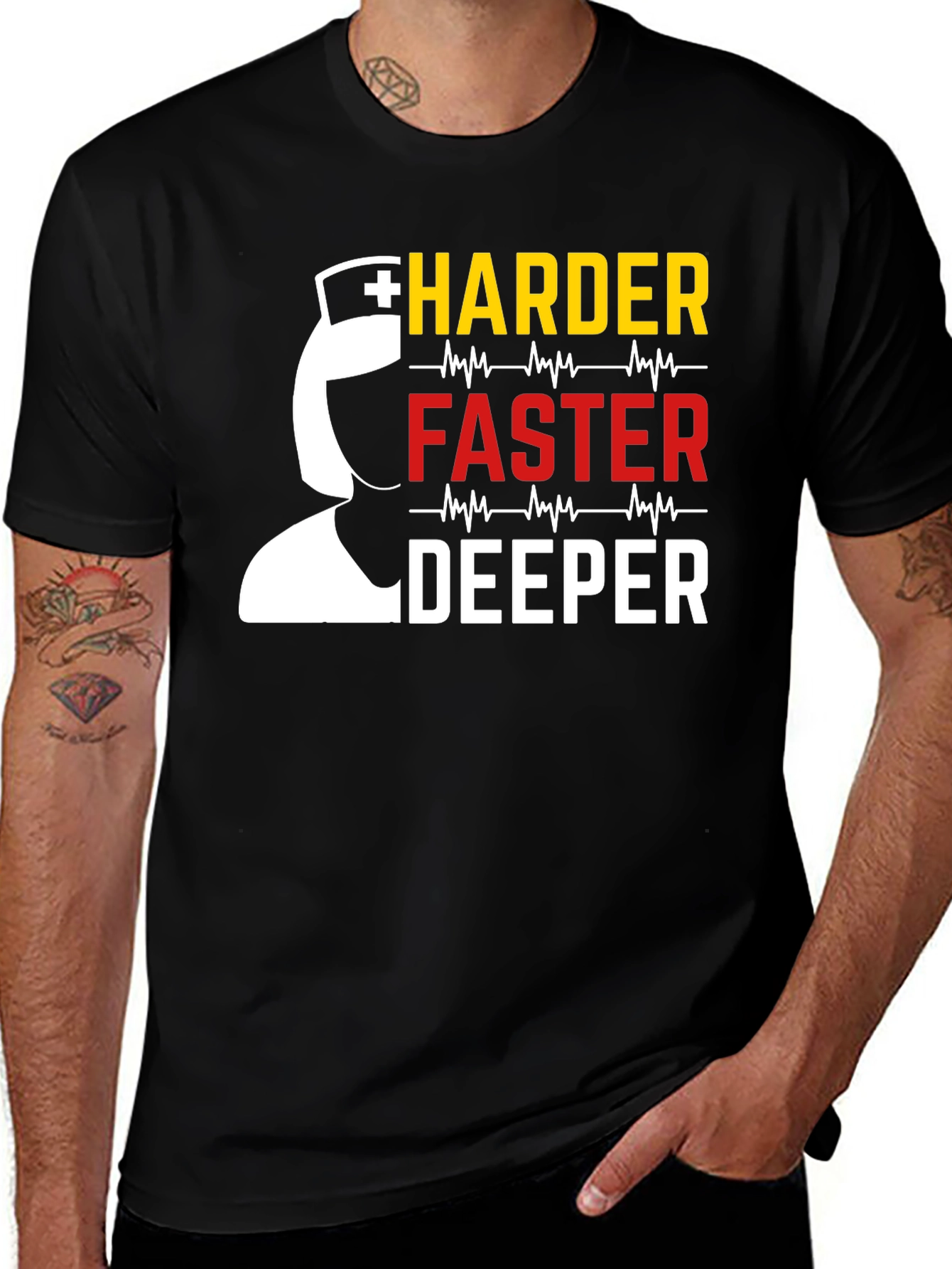 Variant 21 of Harder Faster Deeper Nurse T-Shirt