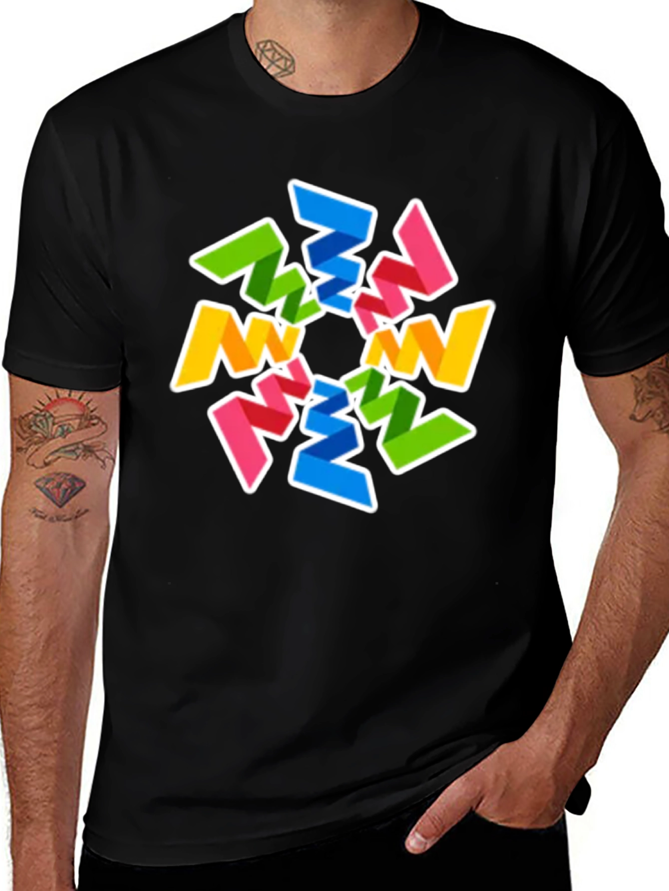Variant 3 of Funky Geometric T-Shirt