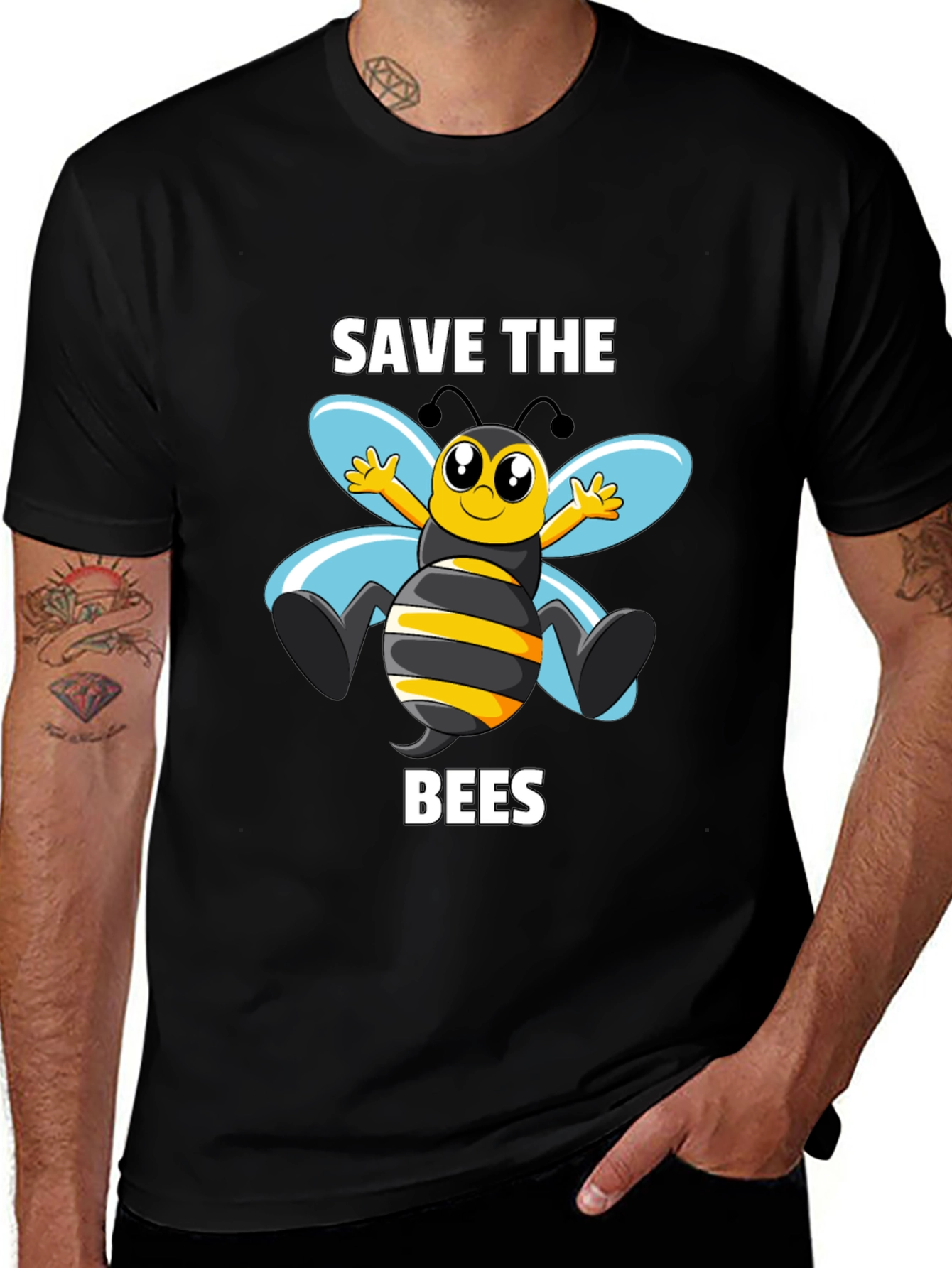 Variant 8 of Save the Bees Graphic T-Shirt