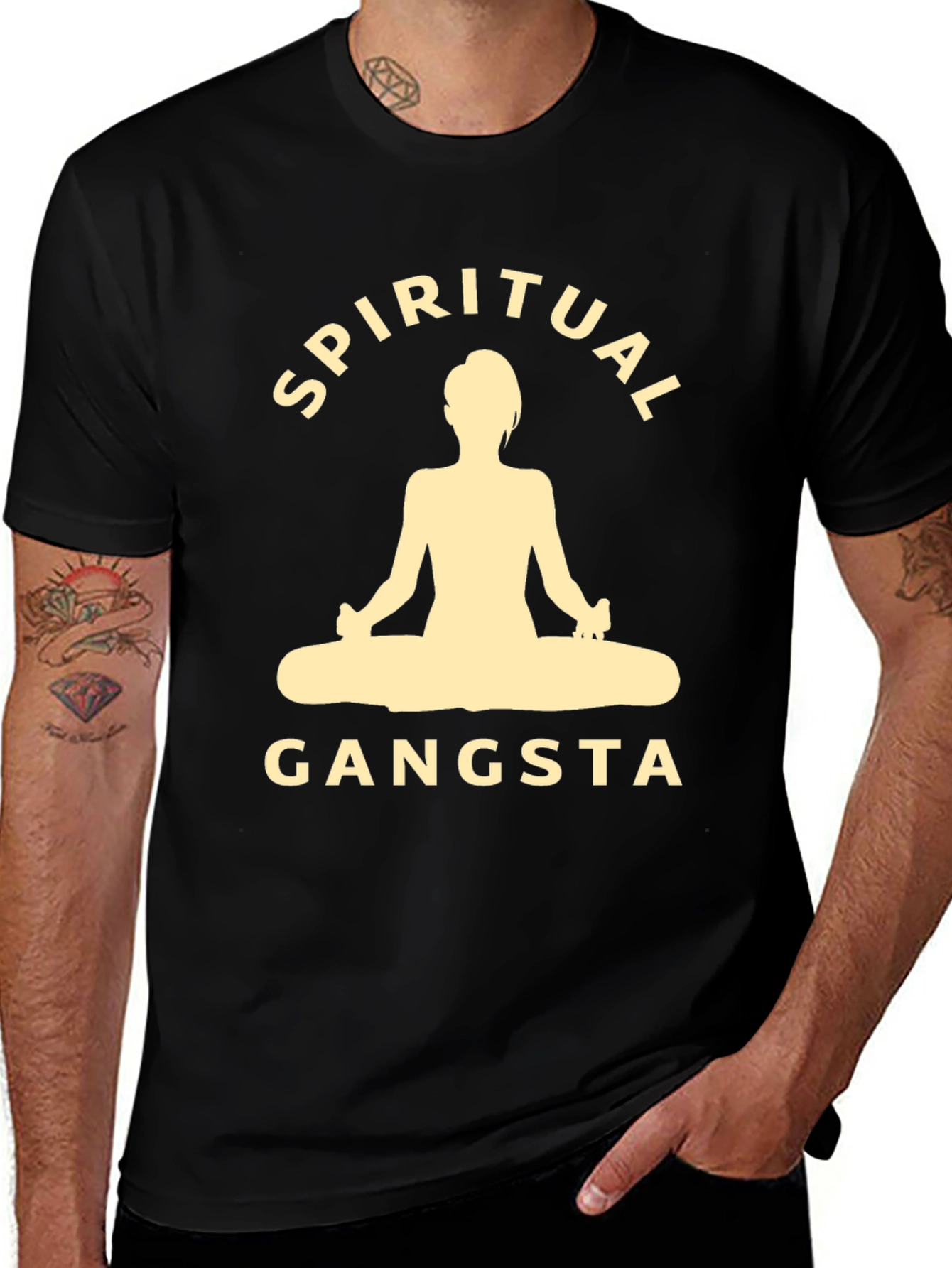 Variant 16 of Spiritual Gangsta Black Graphic T-Shirt