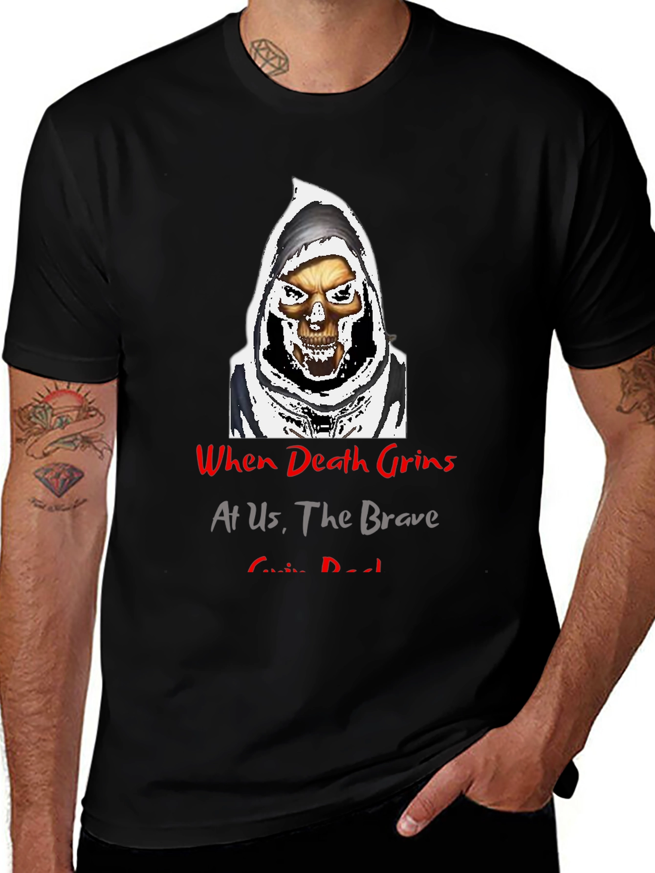 Grim Reaper Graphic T-Shirt - Brave Souls