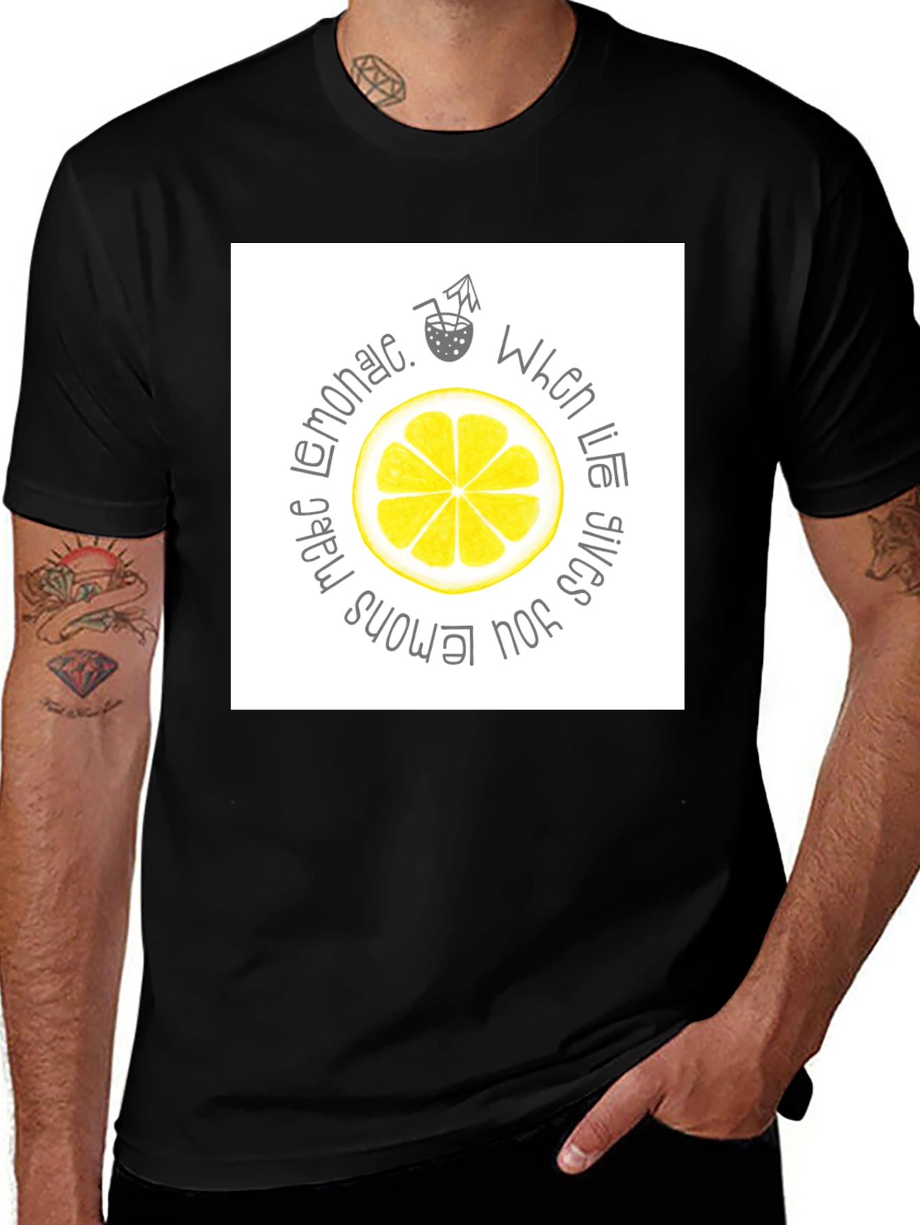 Variant 14 of Lemonade Graphic Tee - When Life Gives You Lemons