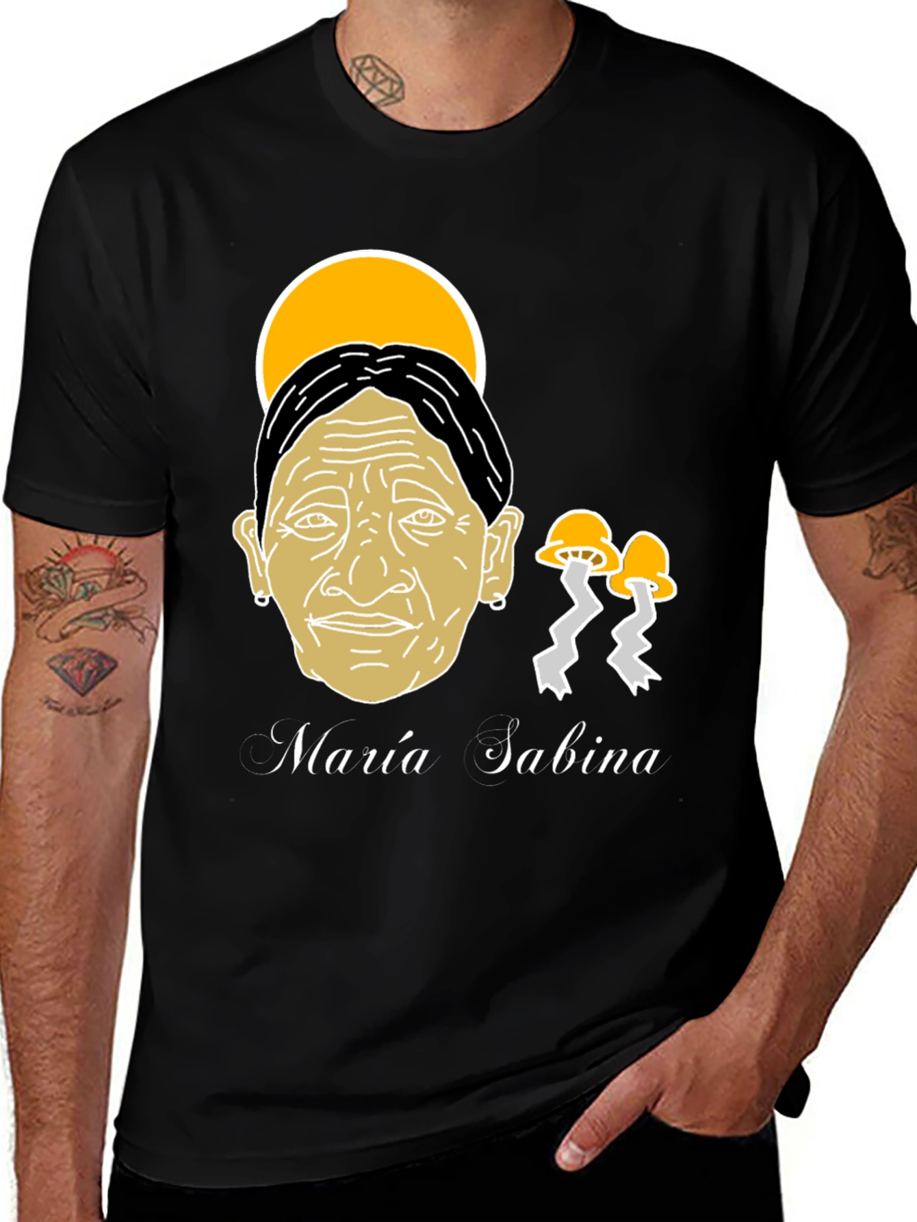 Variant 4 of Maria Sabina Graphic T-Shirt - Unique Design, Soft Cotton